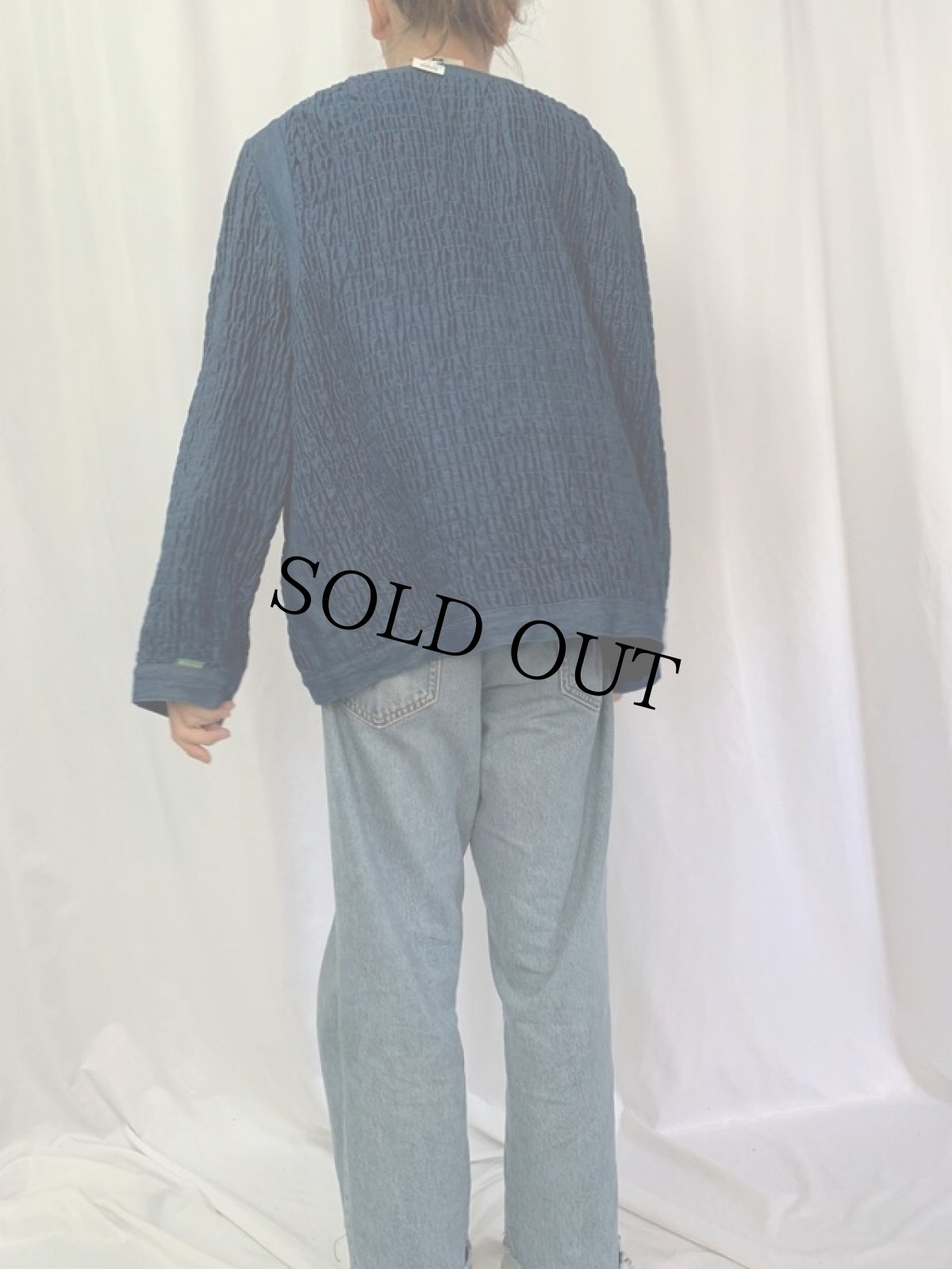 画像4: 90's BIS BIS USA製 ギャザーデザイン デニムジャケット SIZE 1 (4)