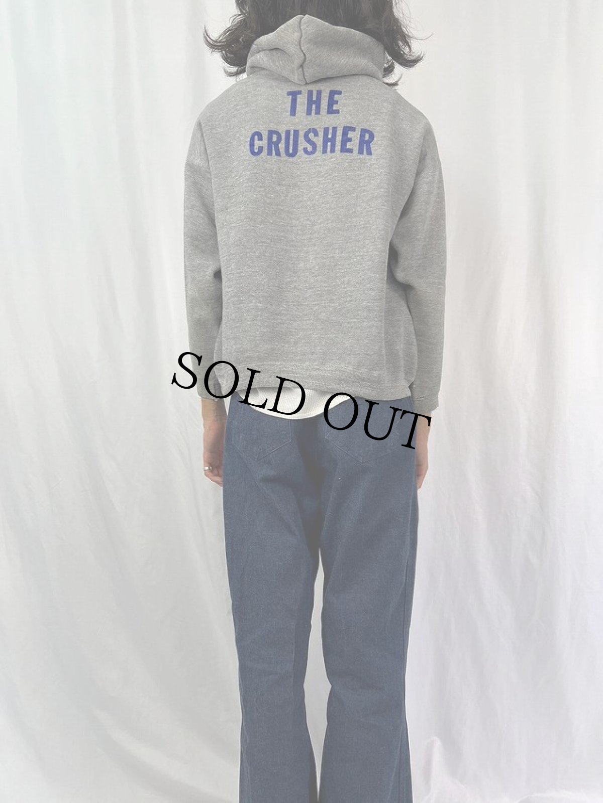 画像4: "THE CRUSHER" フロッキープリント スウェットフーディー (4)