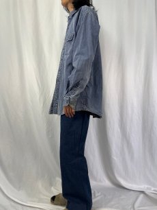 画像3: 90's L.L.Bean USA製 裏地ネル デニムシャツ XL (3)