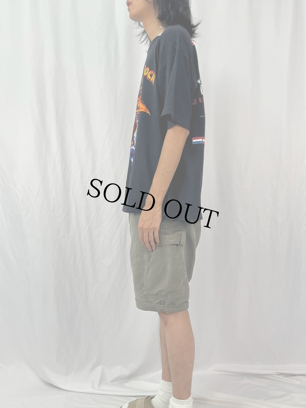 画像4: 90's MONSTERS OF ROCK ロックフェスティバル プリントTシャツ BLACK (4)