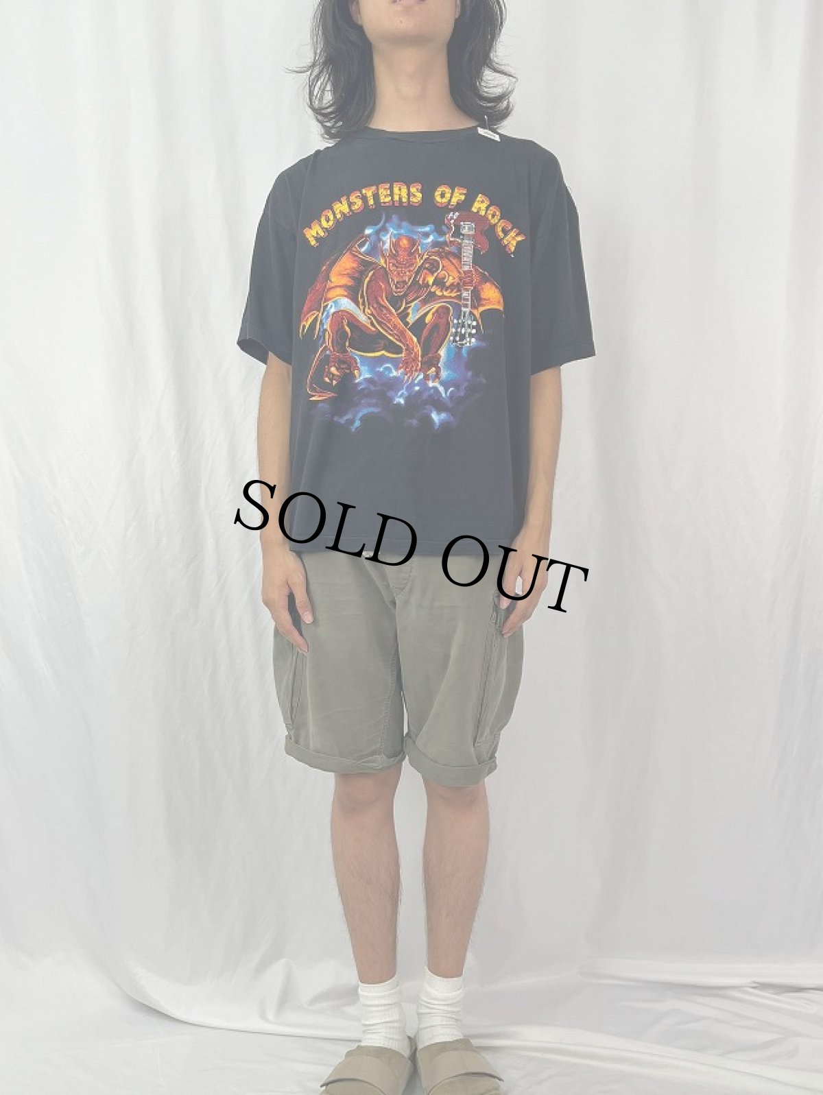 画像3: 90's MONSTERS OF ROCK ロックフェスティバル プリントTシャツ BLACK (3)