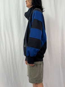 画像3: 90's adidas EQUIPMENT 2トーンカラー ハーフジップスウェット XL (3)