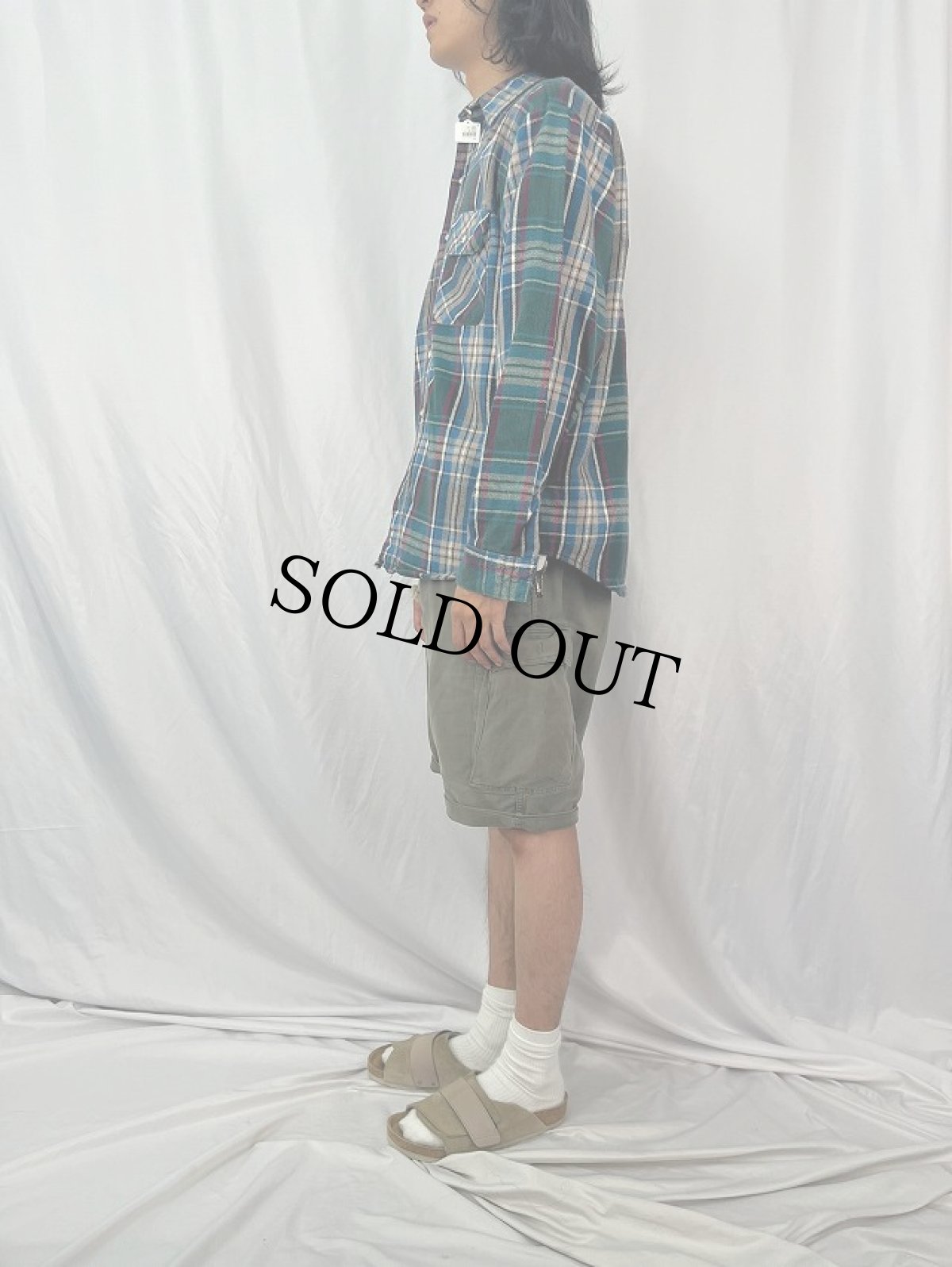 画像3: 80's FIVE BROTHER USA製 チェック柄 ヘビーネルシャツ L (3)