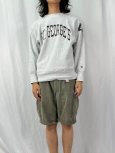 画像2: 90's Champion REVERSE WEAVE USA製 "ST.GEORGE'S" プリントスウェット L (2)