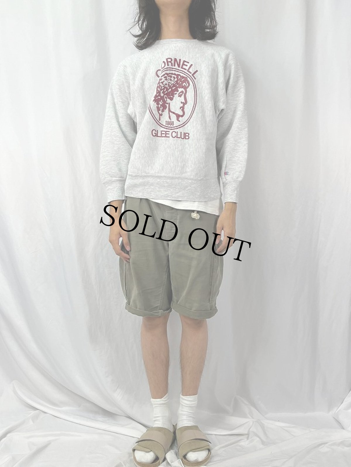 画像2: 80's Champion トリコタグ REVERSE WEAVE USA製 "CORNELL GLEE CLUB" 学生団体 プリントスウェット M (2)