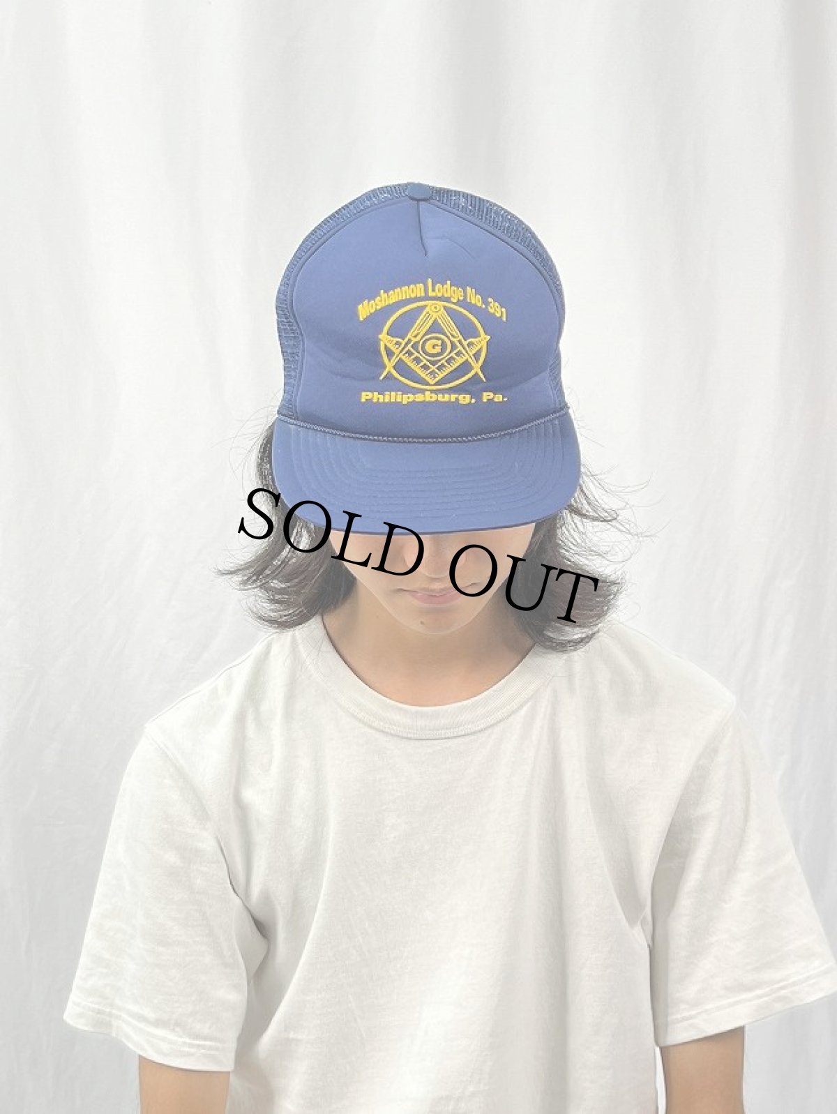 画像2: 90's〜 "Moshannon Lodge No.391" フリーメイソン スナップバック メッシュキャップ (2)