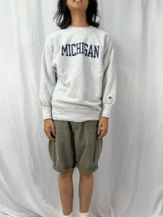 画像2: 90's Champion REVERSE WEAVE USA製 "MICHIGAN" プリントスウェット XL (2)