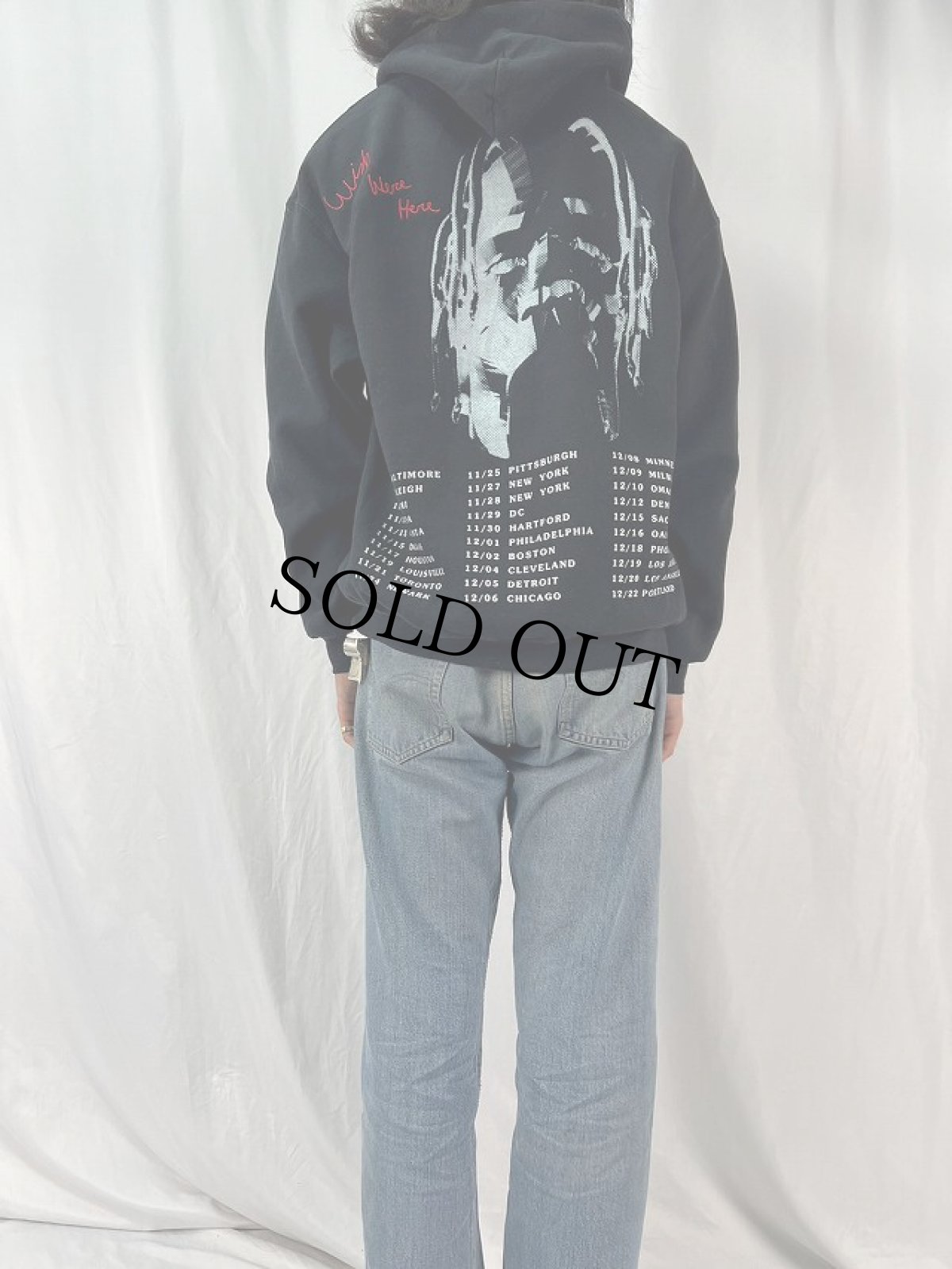 画像4: Travis Scott "Astroworld Tour" ロゴ刺繍 ヒップホップスウェットフーディー M (4)