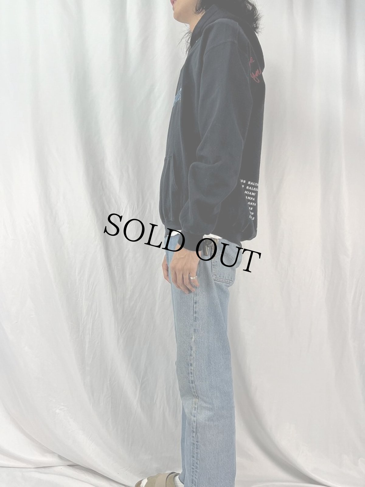 画像3: Travis Scott "Astroworld Tour" ロゴ刺繍 ヒップホップスウェットフーディー M (3)