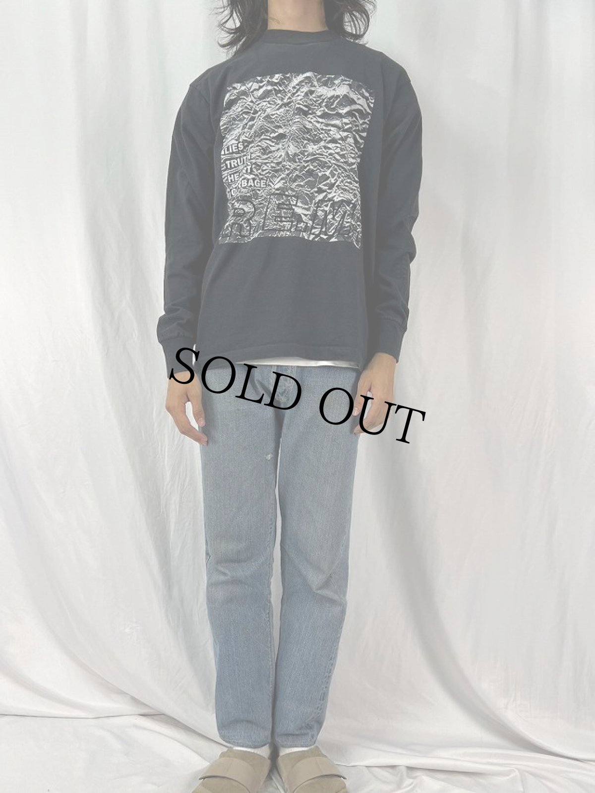 画像2: 90's R.E.M. USA製 "Part Lies Truth Heart Garbage TOUR" オルタナティヴロックバンドロンT L (2)