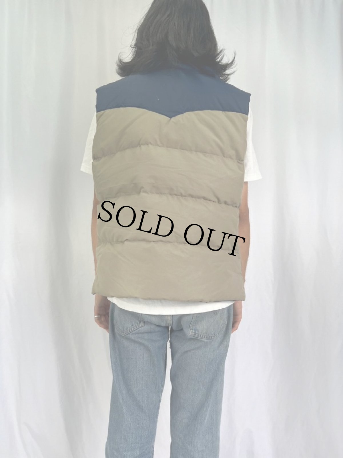 画像4: 80's GERRY USA製 ウエスタンヨーク ダウンベスト (4)