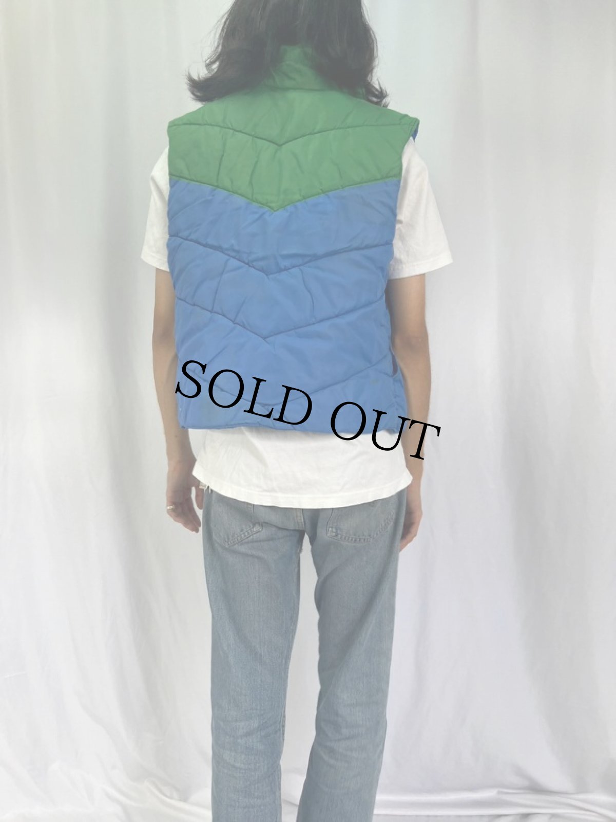 画像4: 70's Alpine Designs 中綿入り ナイロンベスト M (4)