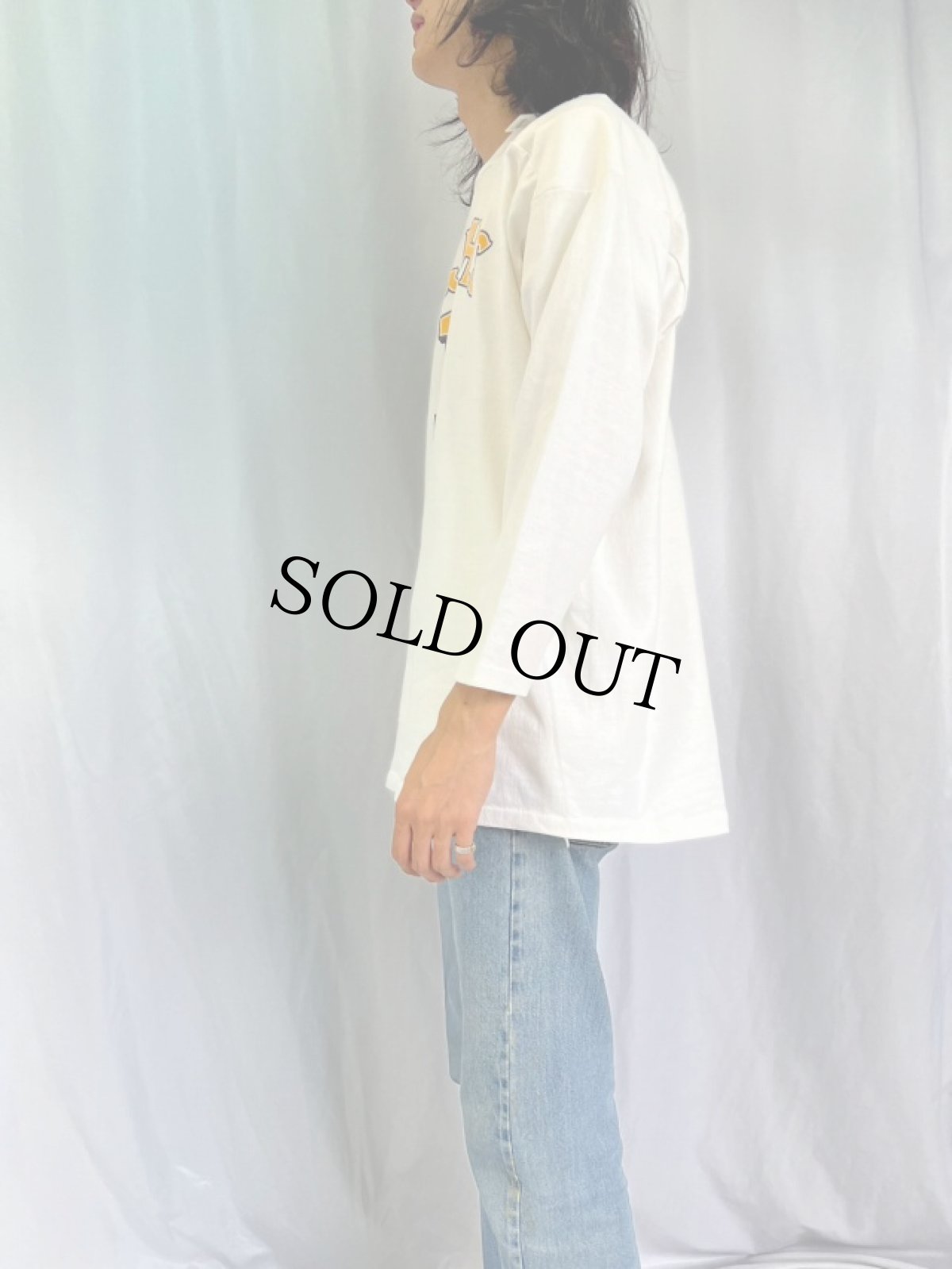 画像3: 70〜80's RUSSELL ATHLETIC "H.P.J.H.S. #1" プリントフットボールロンT XL (3)