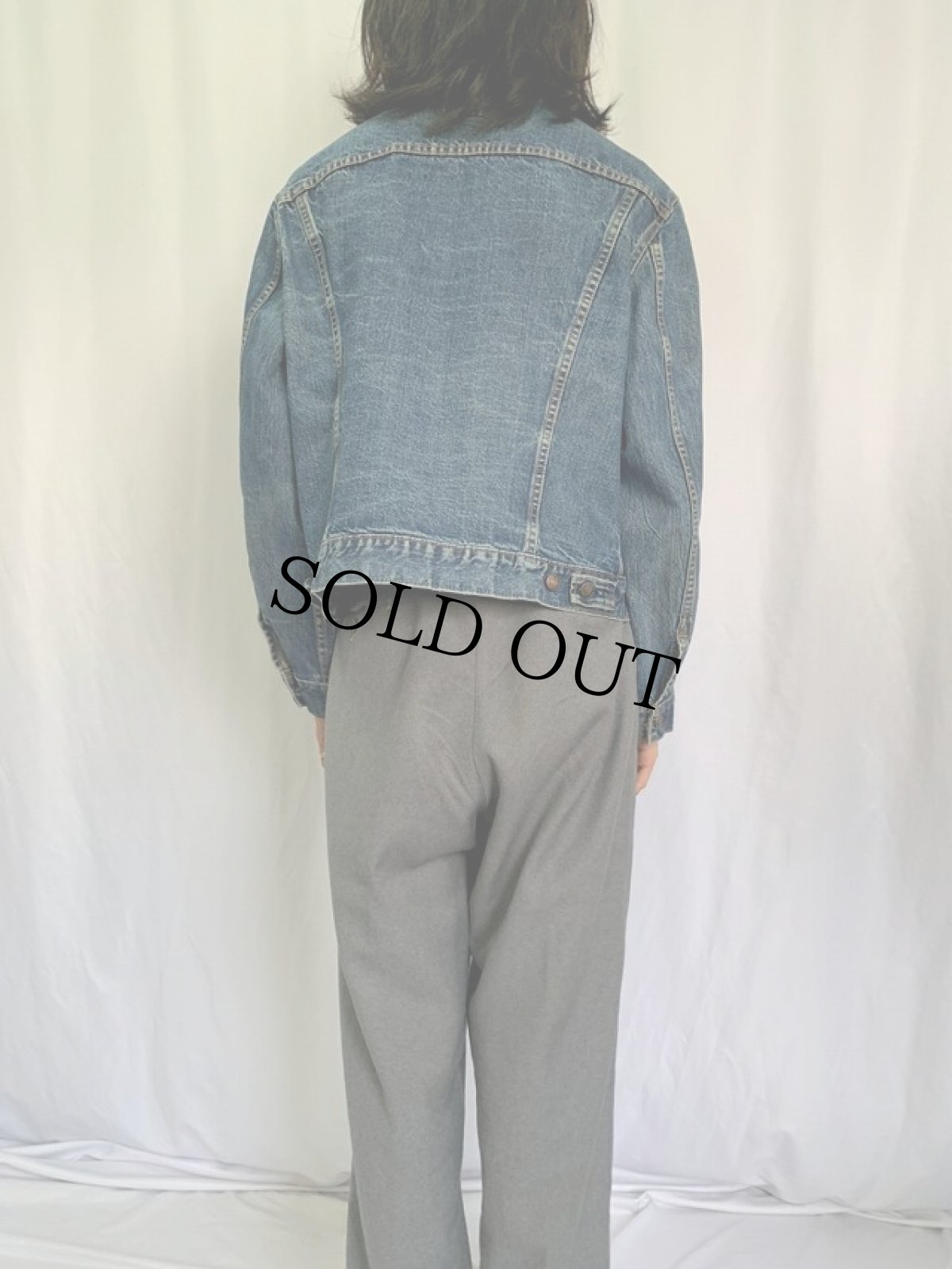 画像4: 60〜70's LEVI'S 70505 BIGE 最終モデル USA製 デニムジャケット (4)