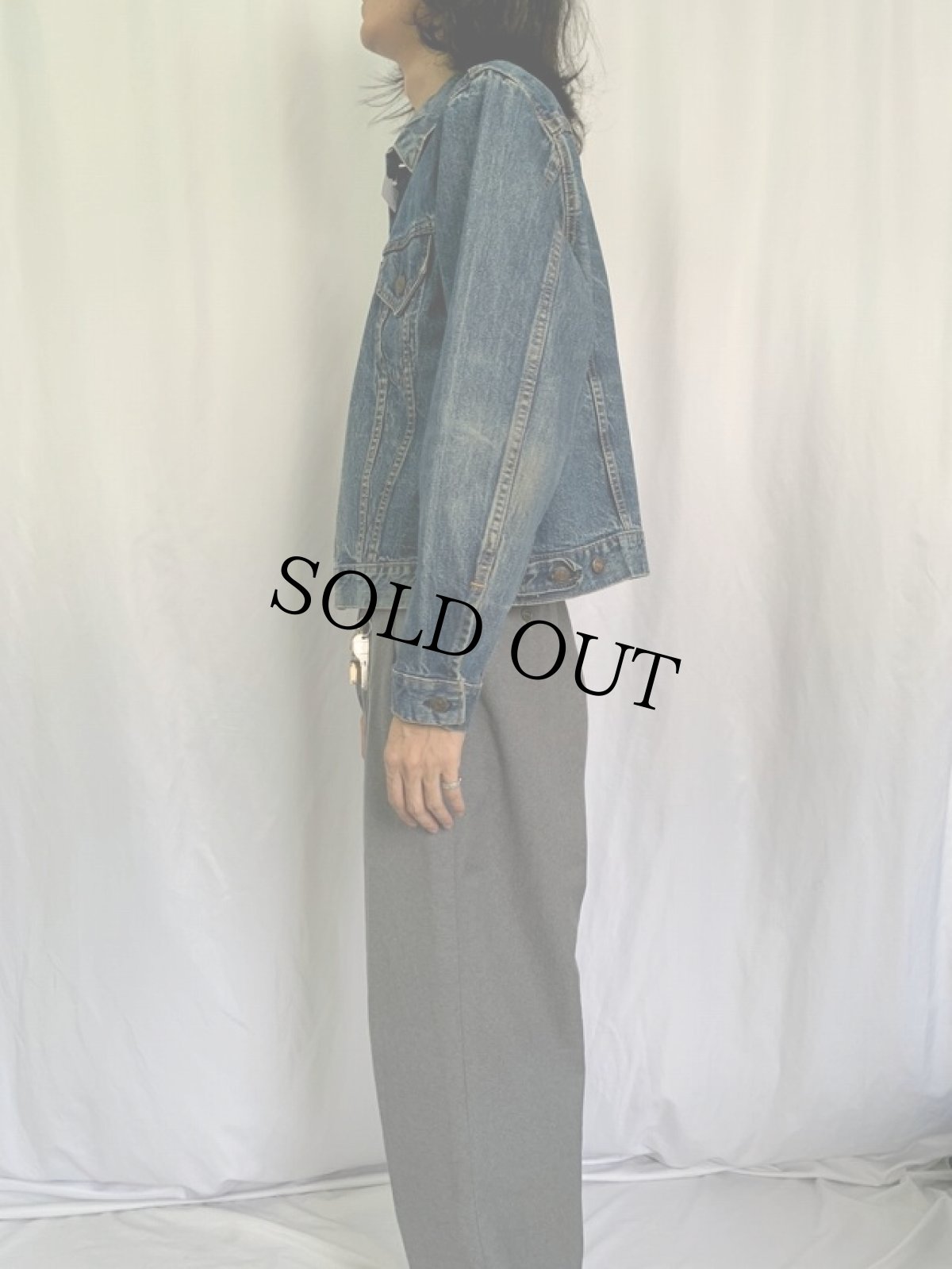画像3: 60〜70's LEVI'S 70505 BIGE 最終モデル USA製 デニムジャケット (3)