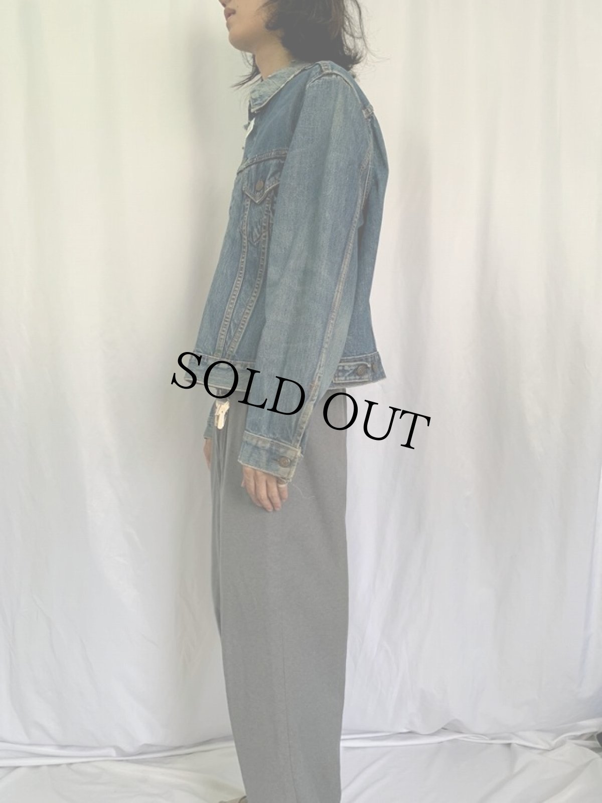 画像3: 60's LEVI'S 70505 BIGE USA製 デニムジャケット SIZE48 (3)