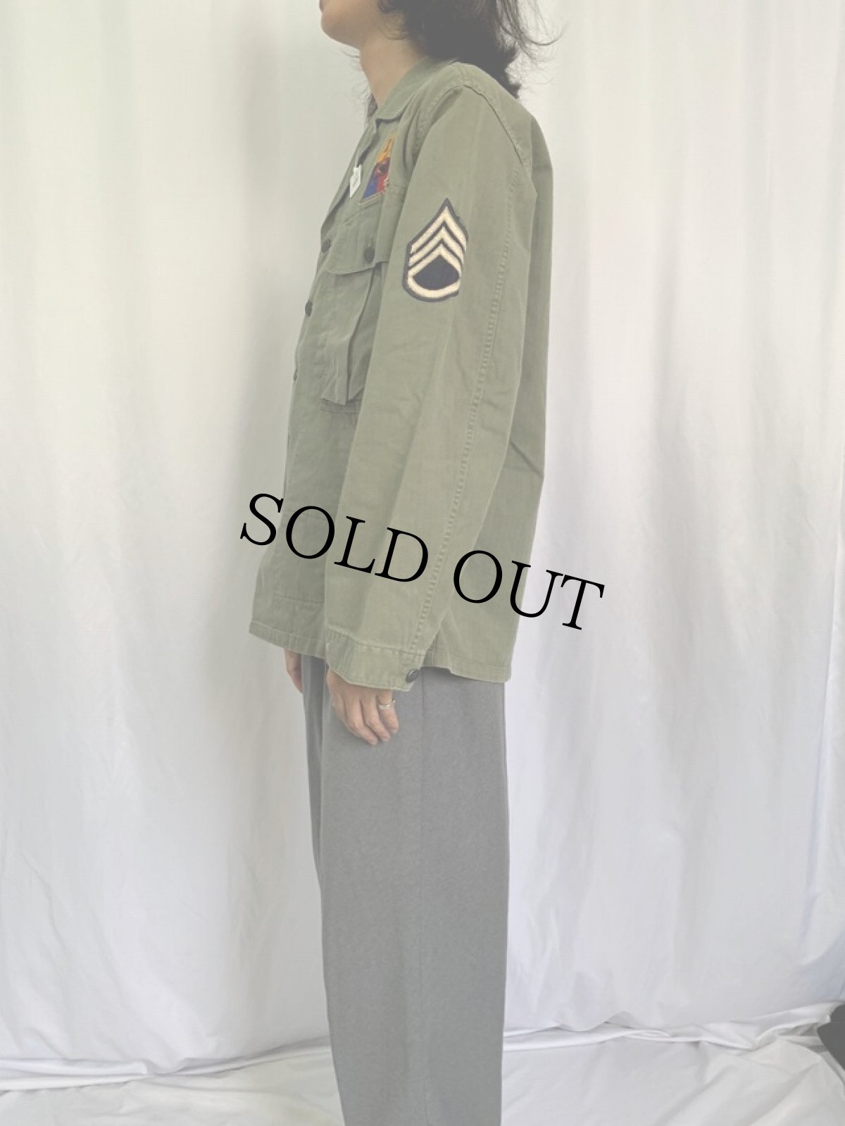 画像3: 40's U.S.ARMY 13スター M-43 HBTジャケット 38R (3)