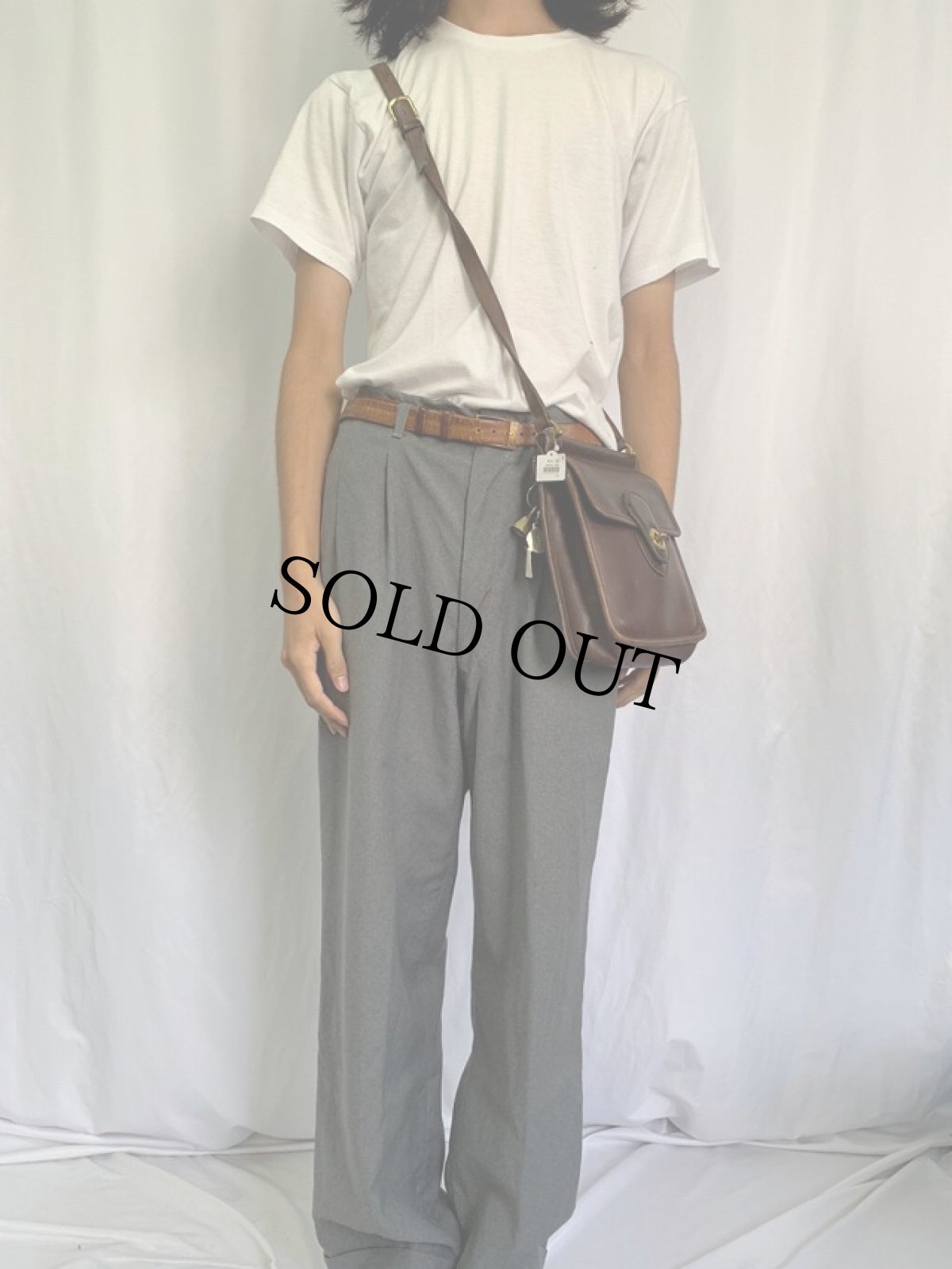 画像2: 90's COACH USA製 レザーショルダーバッグ (2)