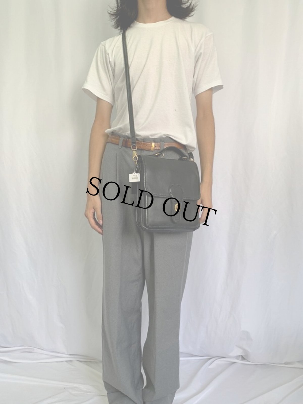 画像2: 90's COACH USA製 レザーショルダーバッグ (2)