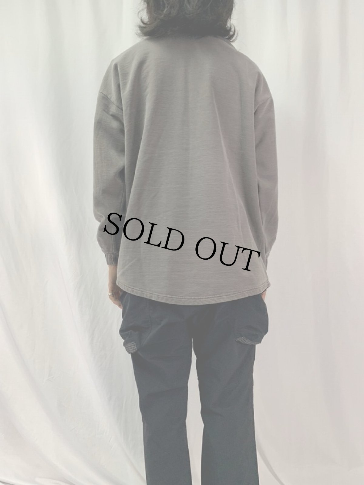 画像4: CANADA製 後染め ハイネックスウェット (4)