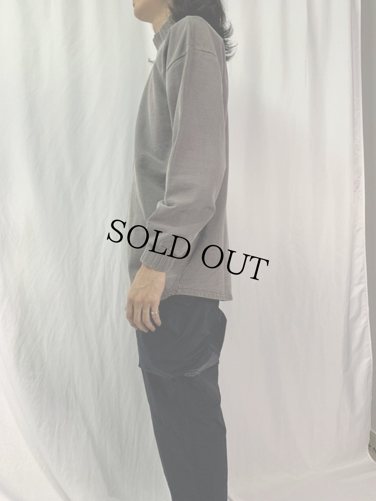 画像3: CANADA製 後染め ハイネックスウェット (3)