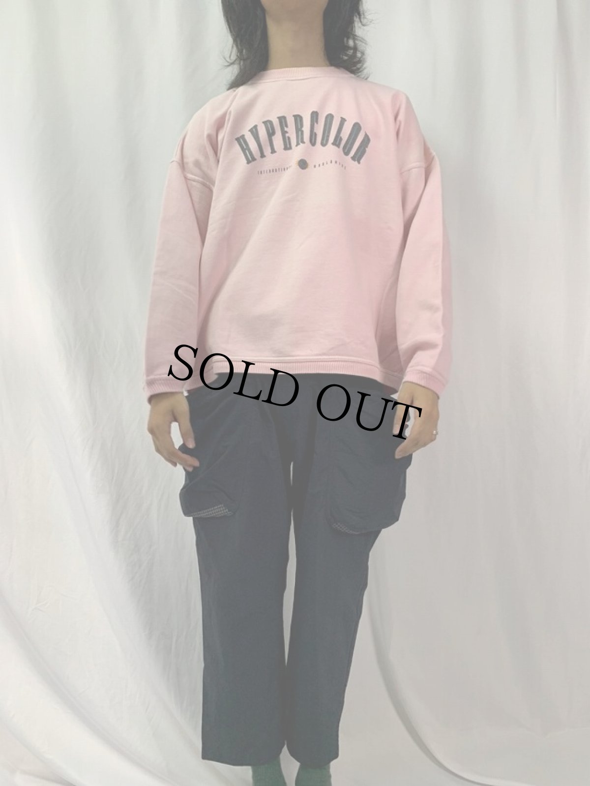 画像2: 90's HYPERCOLOR ロゴプリントTシャツ L (2)