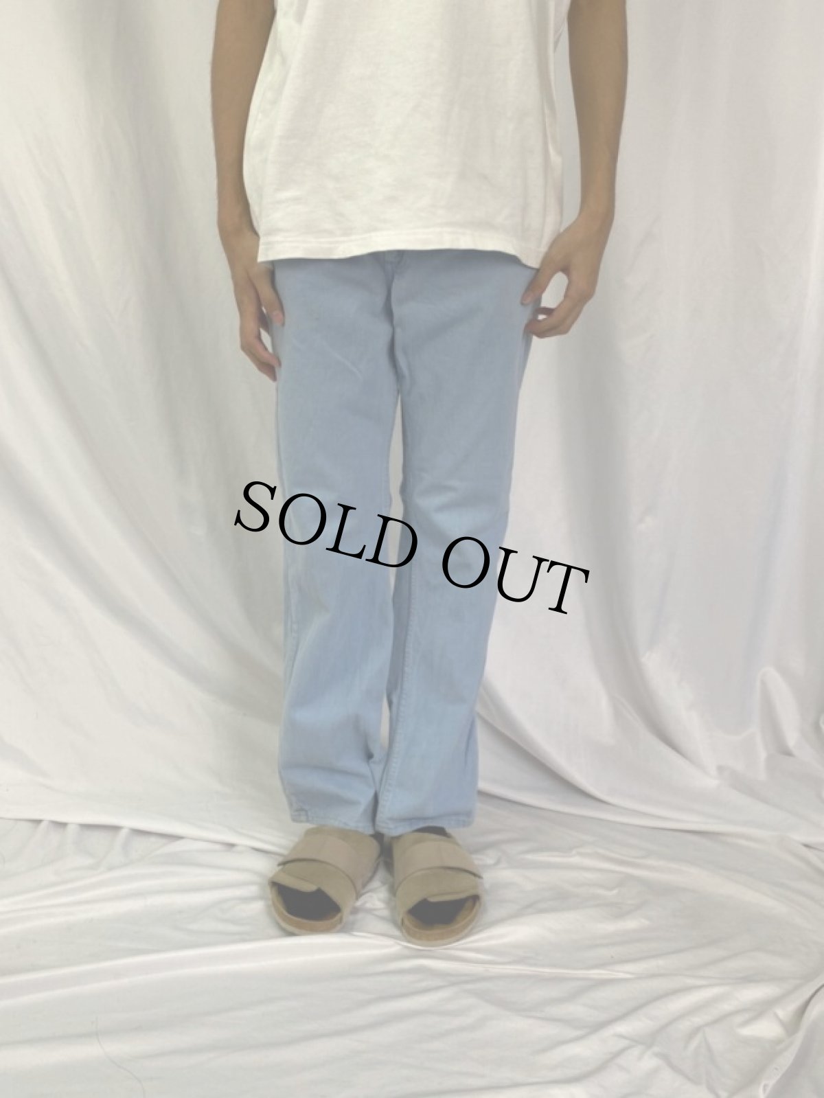 画像2: 70's LEVI'S BIGE カツラギフレアパンツ W31 (2)