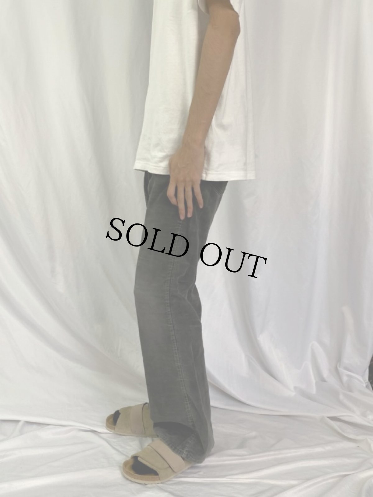 画像3: 70's LEVI'S BIGE コーデュロイフレアパンツ FADED BLACK W31 (3)