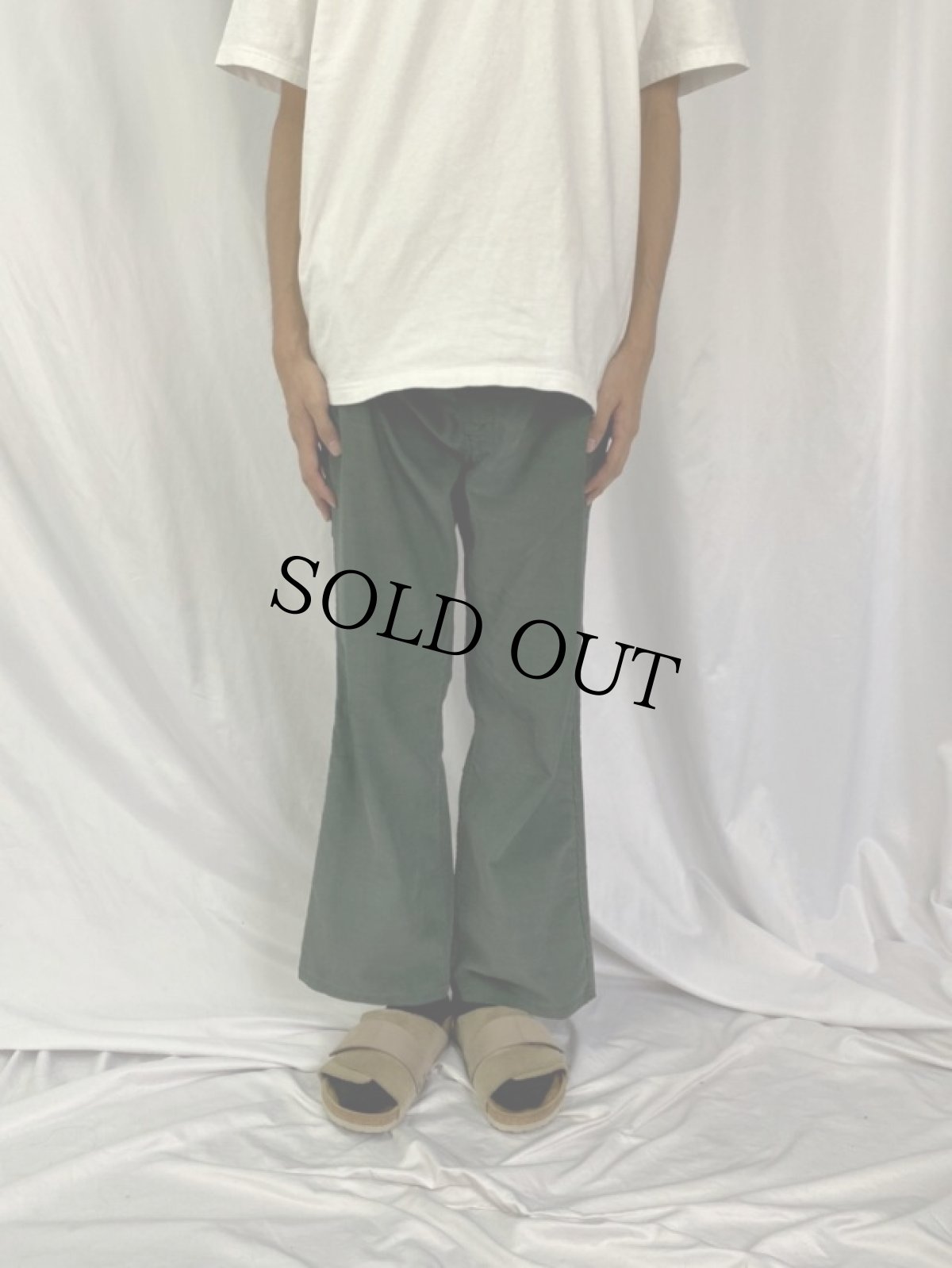 画像2: 70's LEVI'S BIGE 546 コーデュロイフレアパンツ W35 (2)