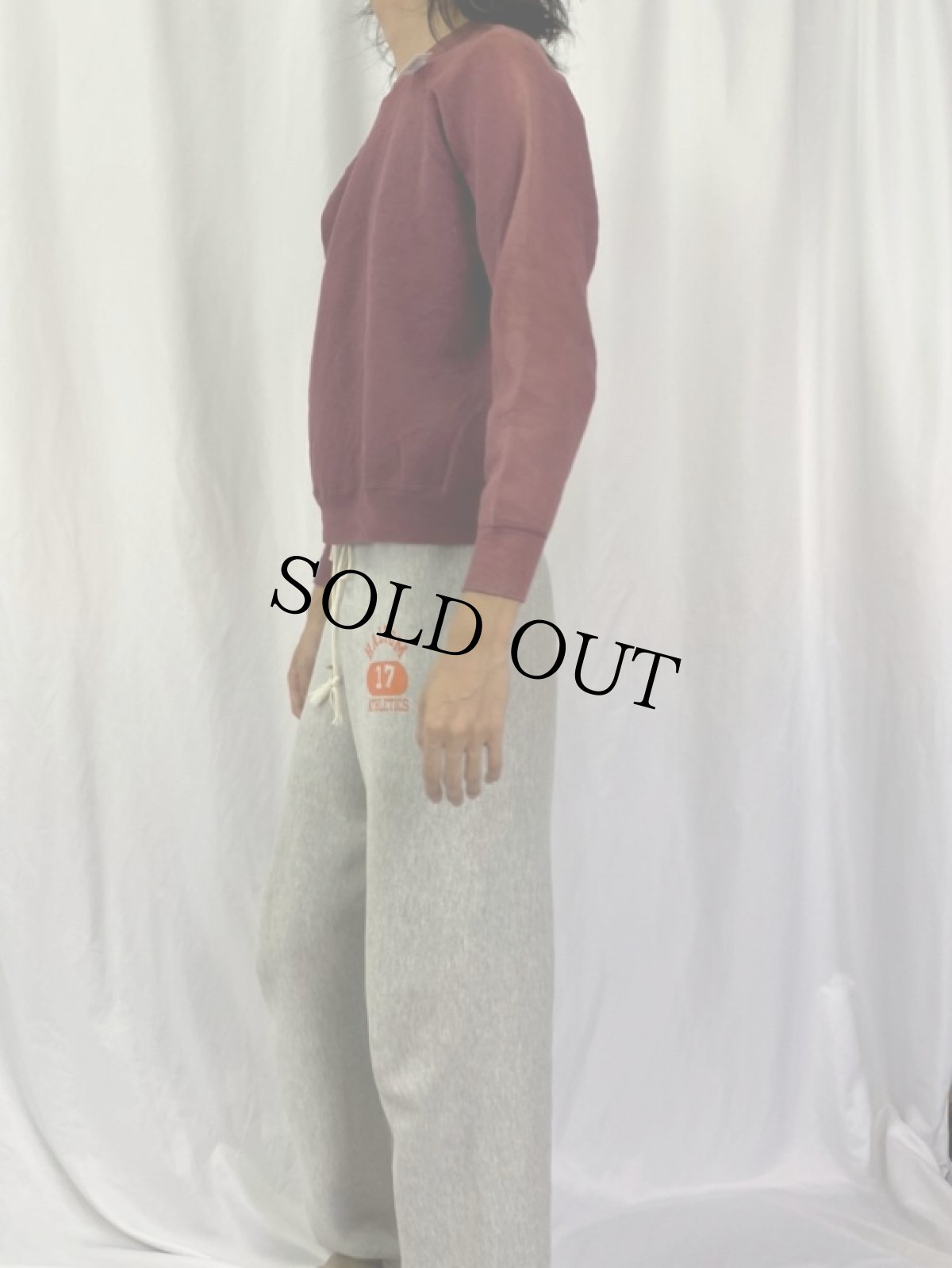 画像3: 60's Wilson USA製 ラグランスウェット 無地 (3)