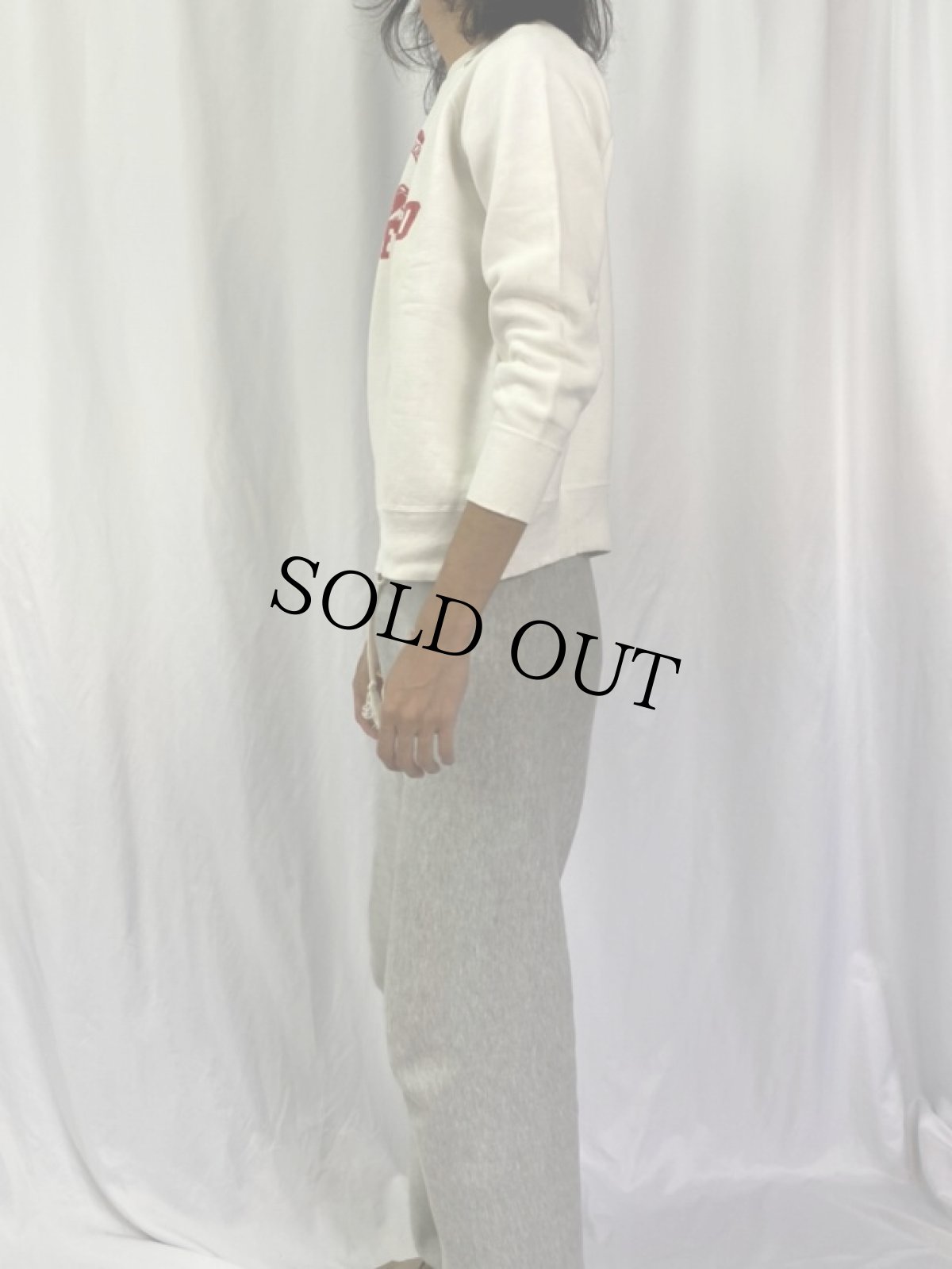 画像3: 60's "STAN-FORD" フロッキープリント ラグランスウェット (3)