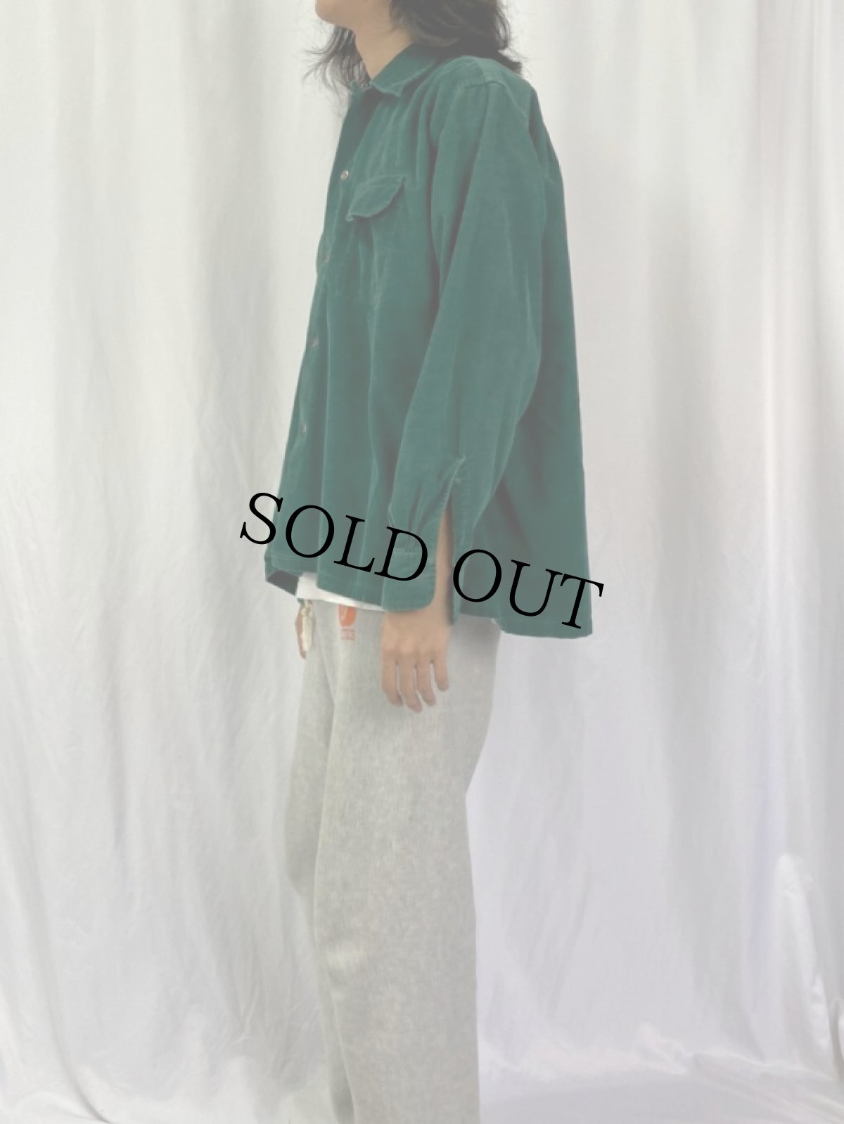 画像3: 50's ARROW USA製 コーデュロイ オープンカラーシャツ SIZE17-17 1/2 (3)