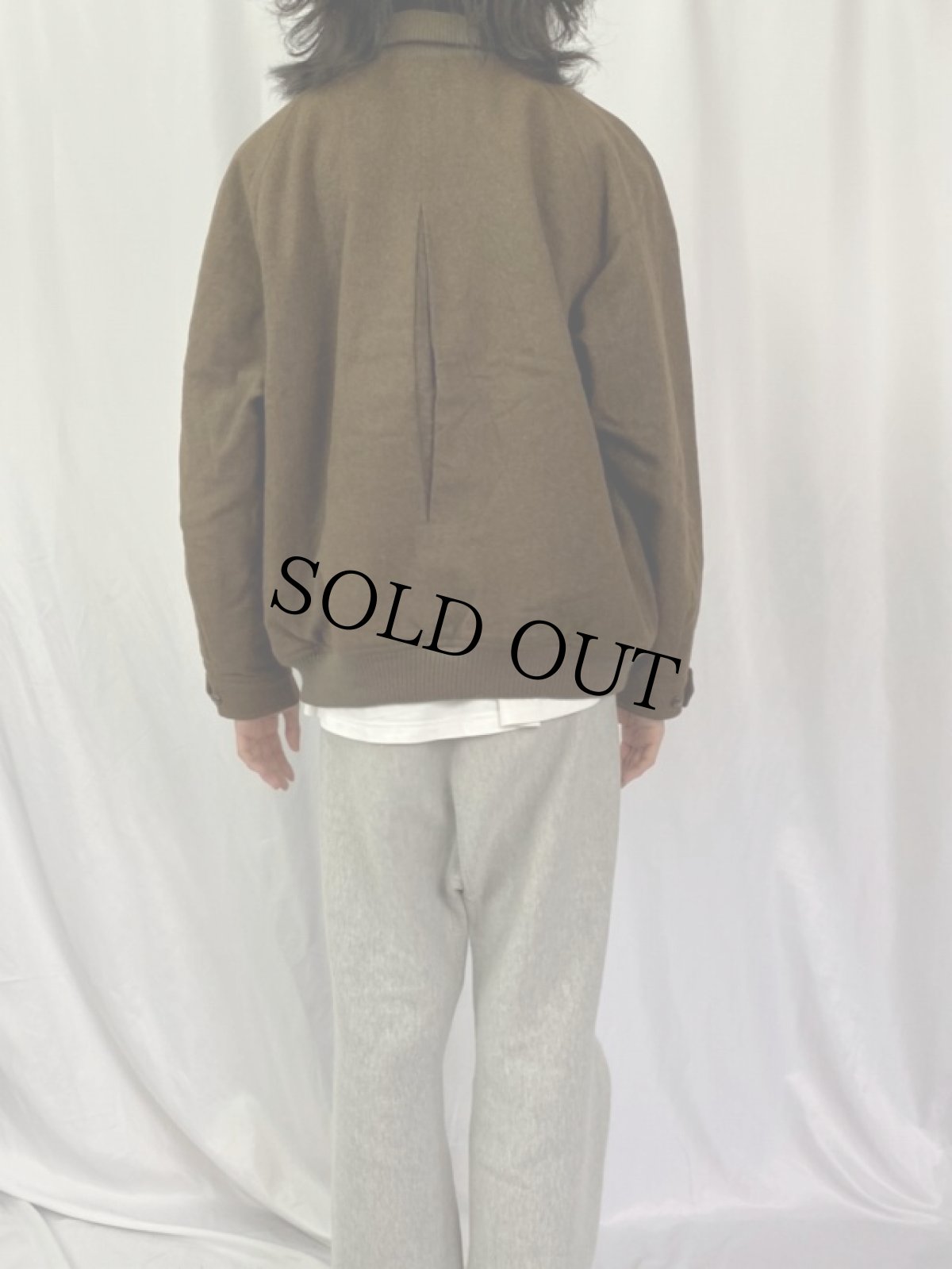 画像4: 80〜90's Burberrys' SPAIN製 ロゴ刺繍 メルトンウールジャケット (4)