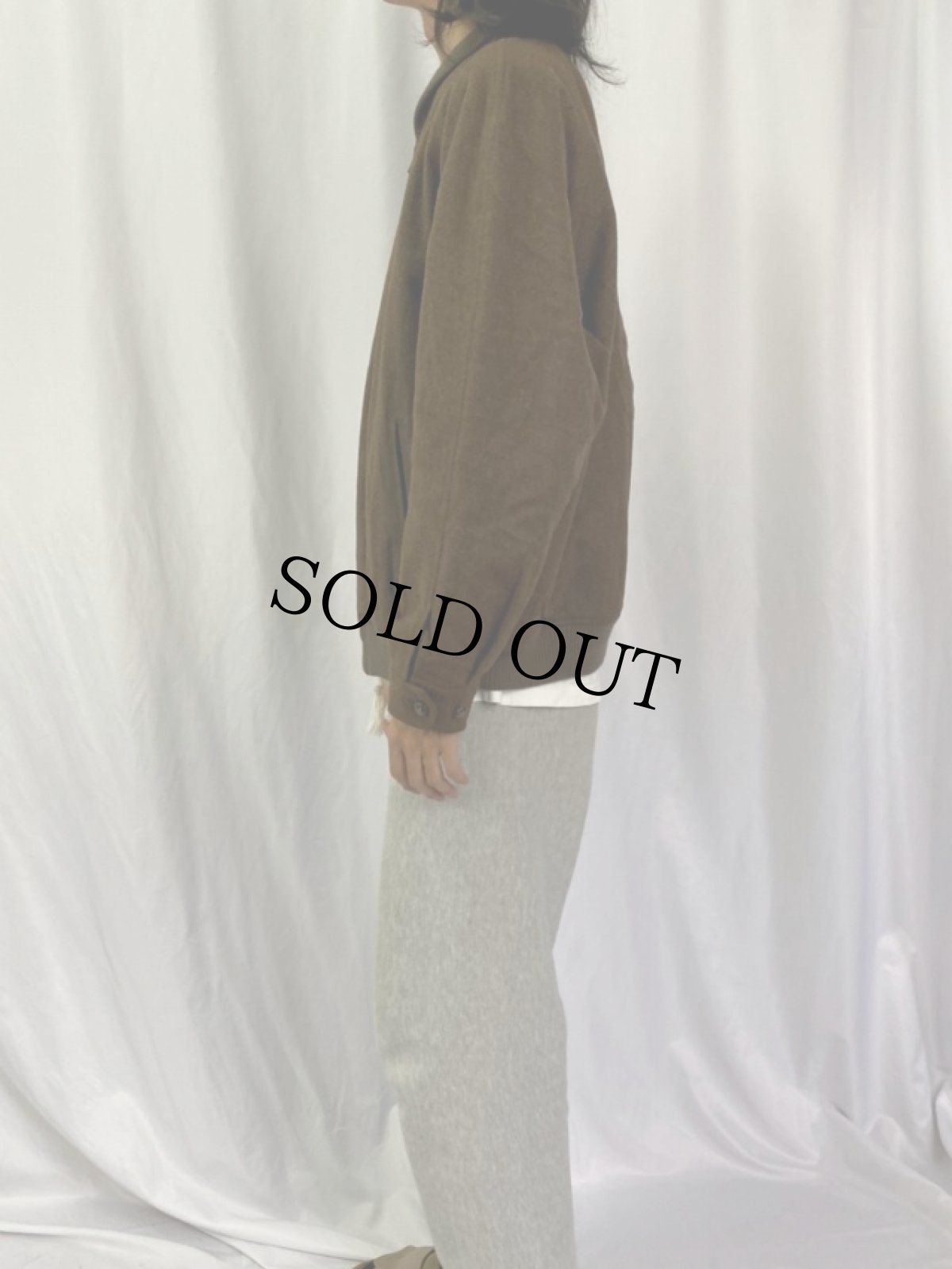 画像3: 80〜90's Burberrys' SPAIN製 ロゴ刺繍 メルトンウールジャケット (3)