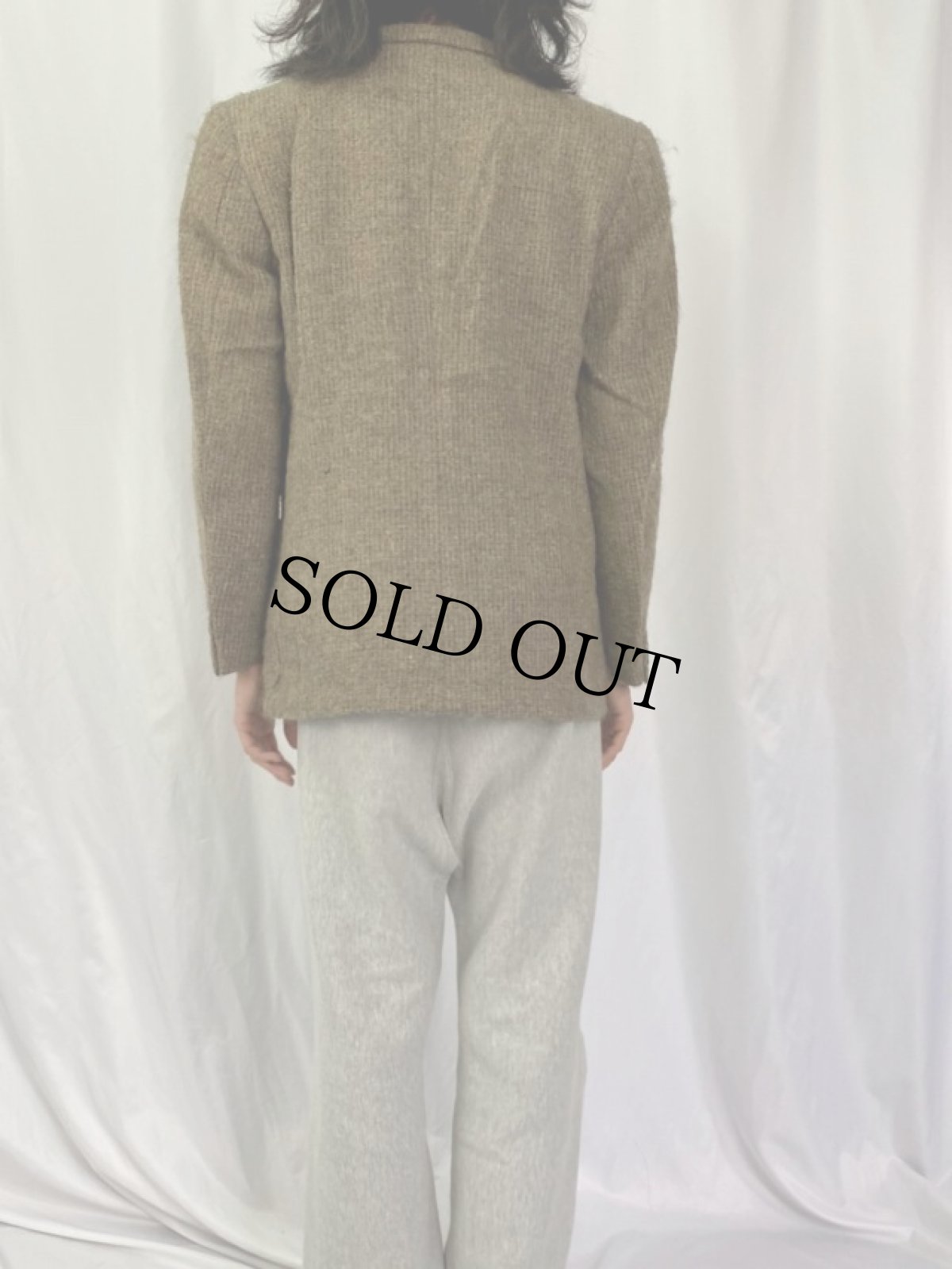 画像4: 80's YVES SAINT LAURENT FRANCE製 ツイードテーラードジャケット (4)