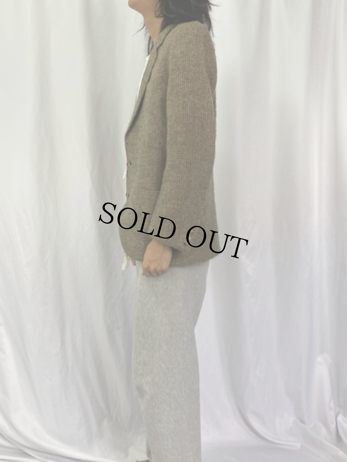 画像3: 80's YVES SAINT LAURENT FRANCE製 ツイードテーラードジャケット (3)