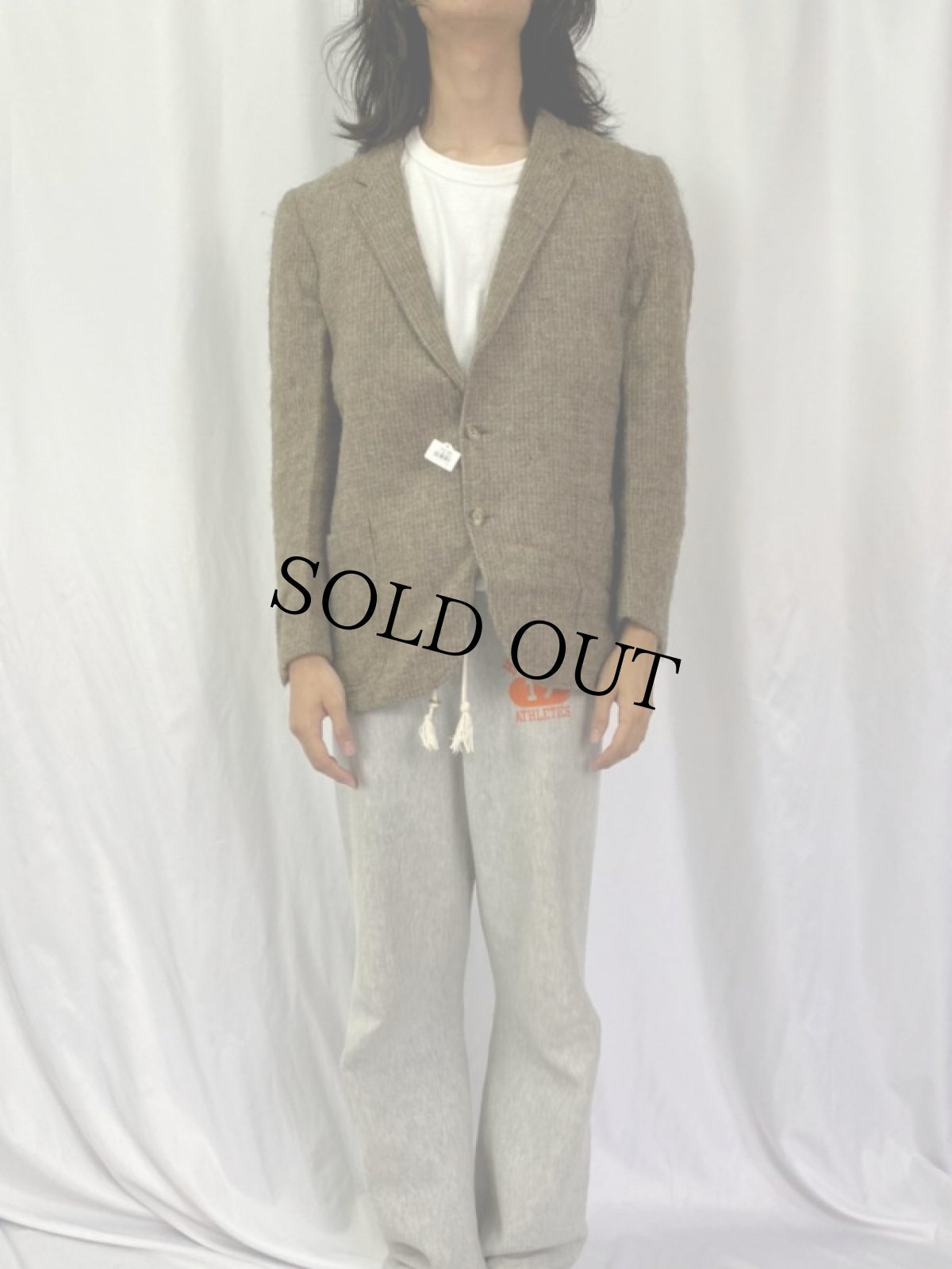 画像2: 80's YVES SAINT LAURENT FRANCE製 ツイードテーラードジャケット (2)