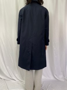 画像4: 80〜90's Burberrys' ポリエステル×コットン ステンカラーコート NAVY SIZE36R (4)