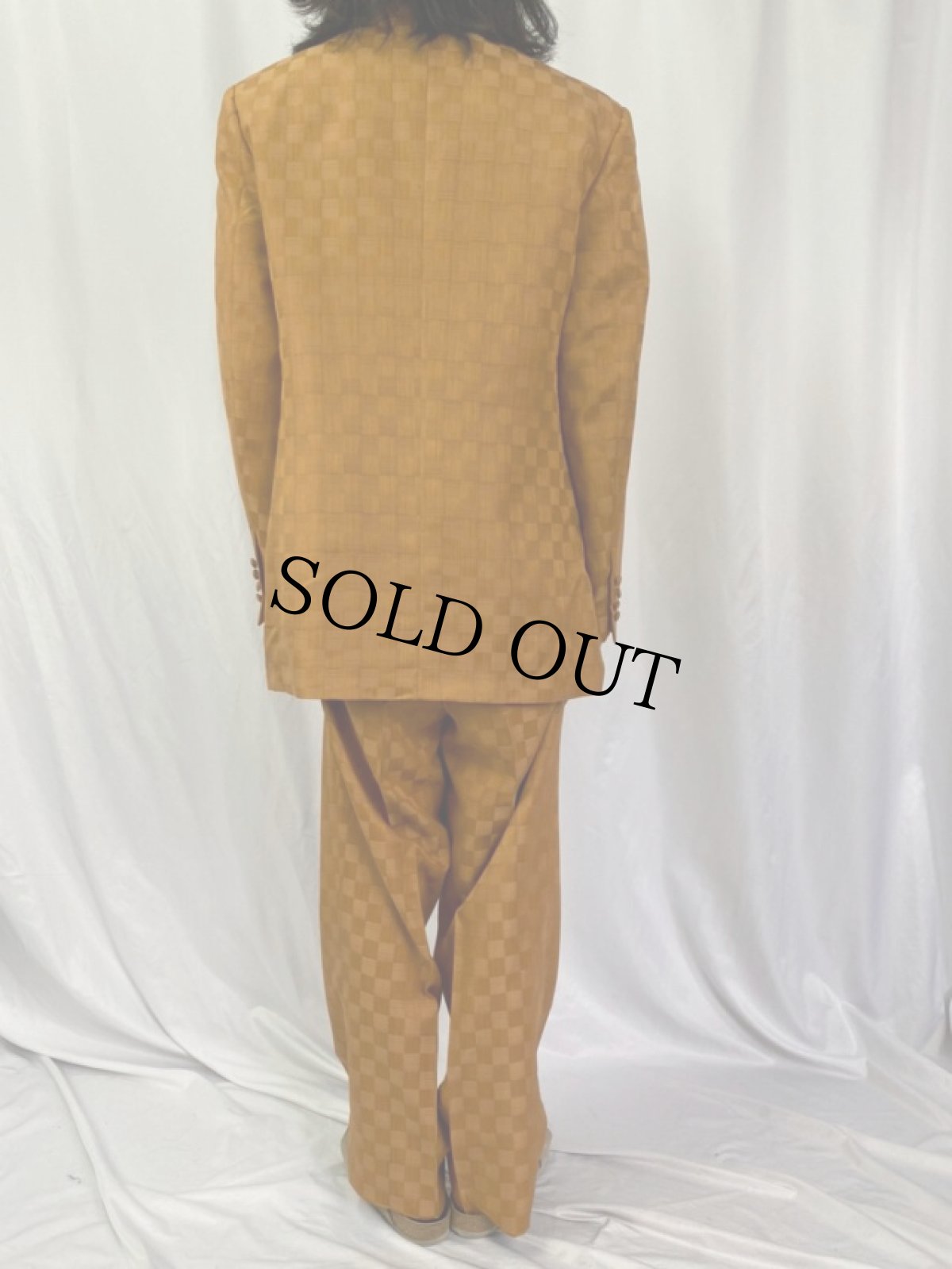 画像4: チェック柄 ズートスーツ 3PIECE SIZE42 (4)