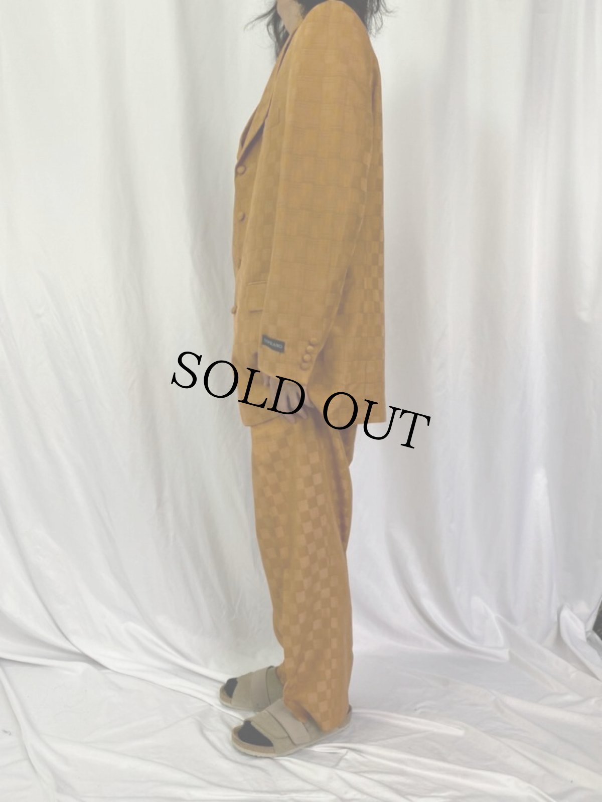 画像3: チェック柄 ズートスーツ 3PIECE SIZE42 (3)