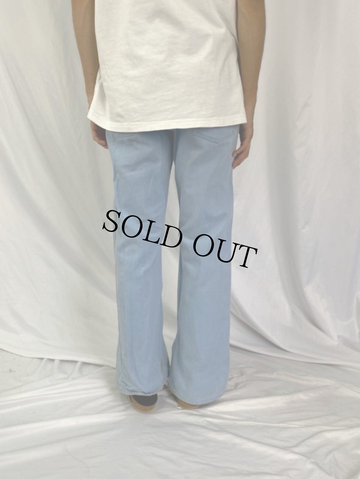 画像4: 70's LEVI'S BIGE カツラギフレアパンツ W31 (4)