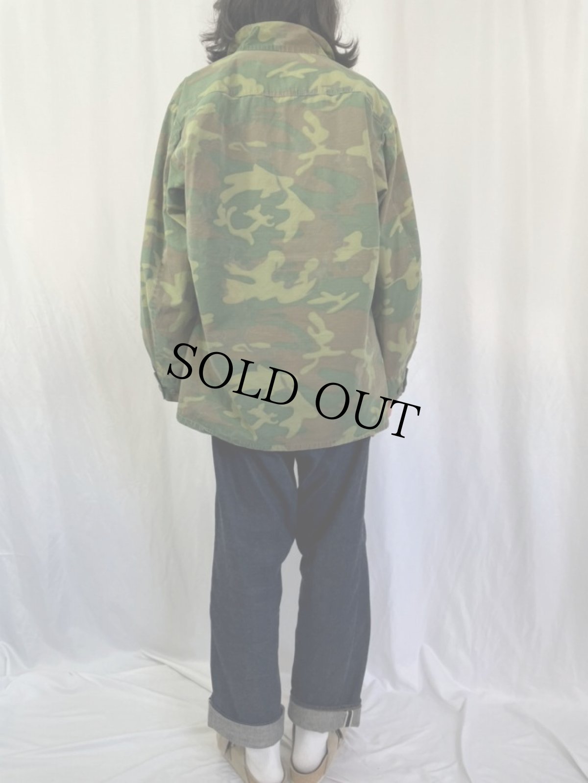 画像4: 60's U.S.ARMY ERDL迷彩 グリーンリーフ ジャングルファティーグジャケット 4th X-LARGE-REGULAR (4)