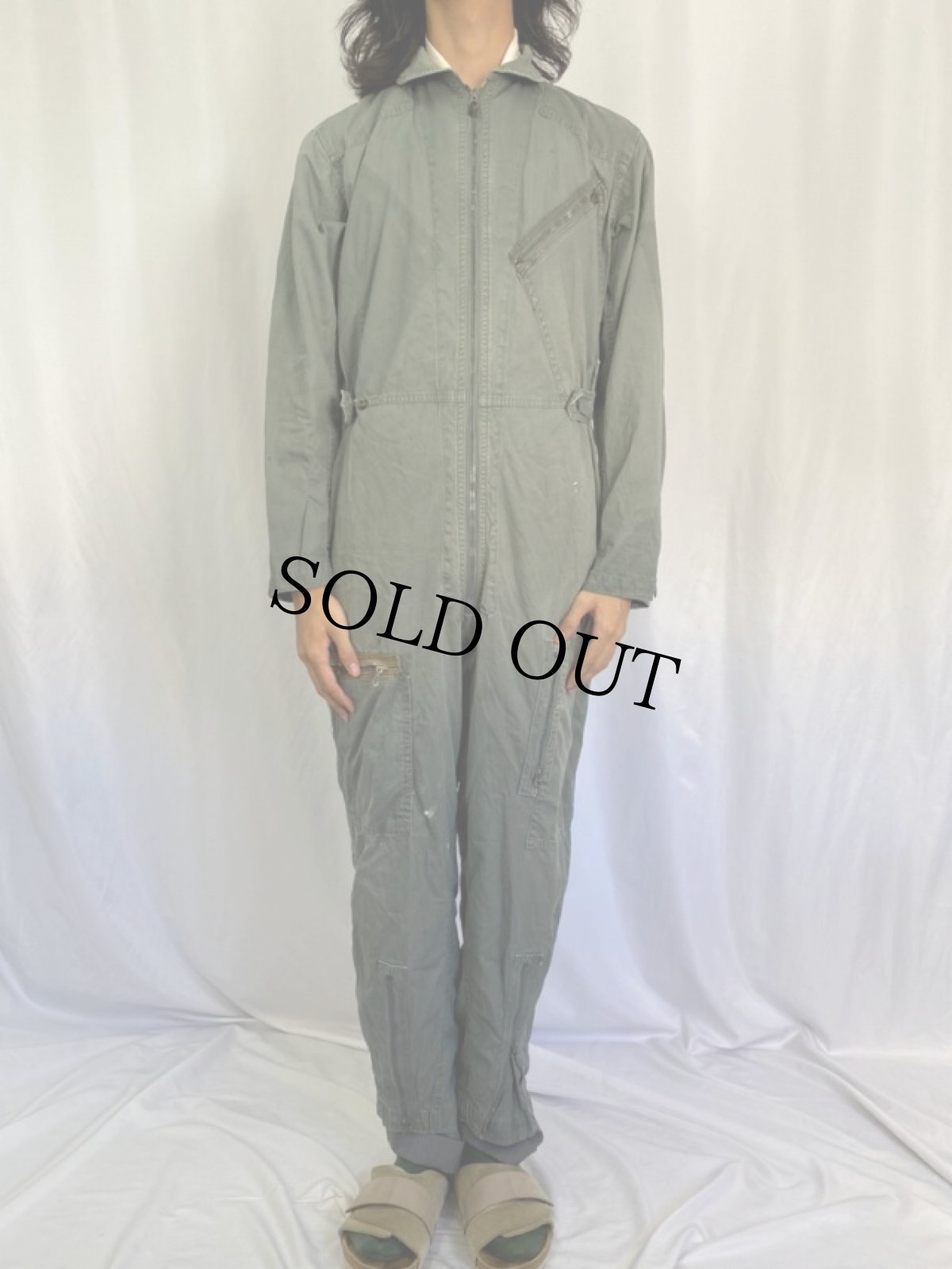 画像2: 50's U.S.A.F. "TYPE K-2B" VERY LIGHT FLYING SUIT MEDIUM-REGULAR (2)