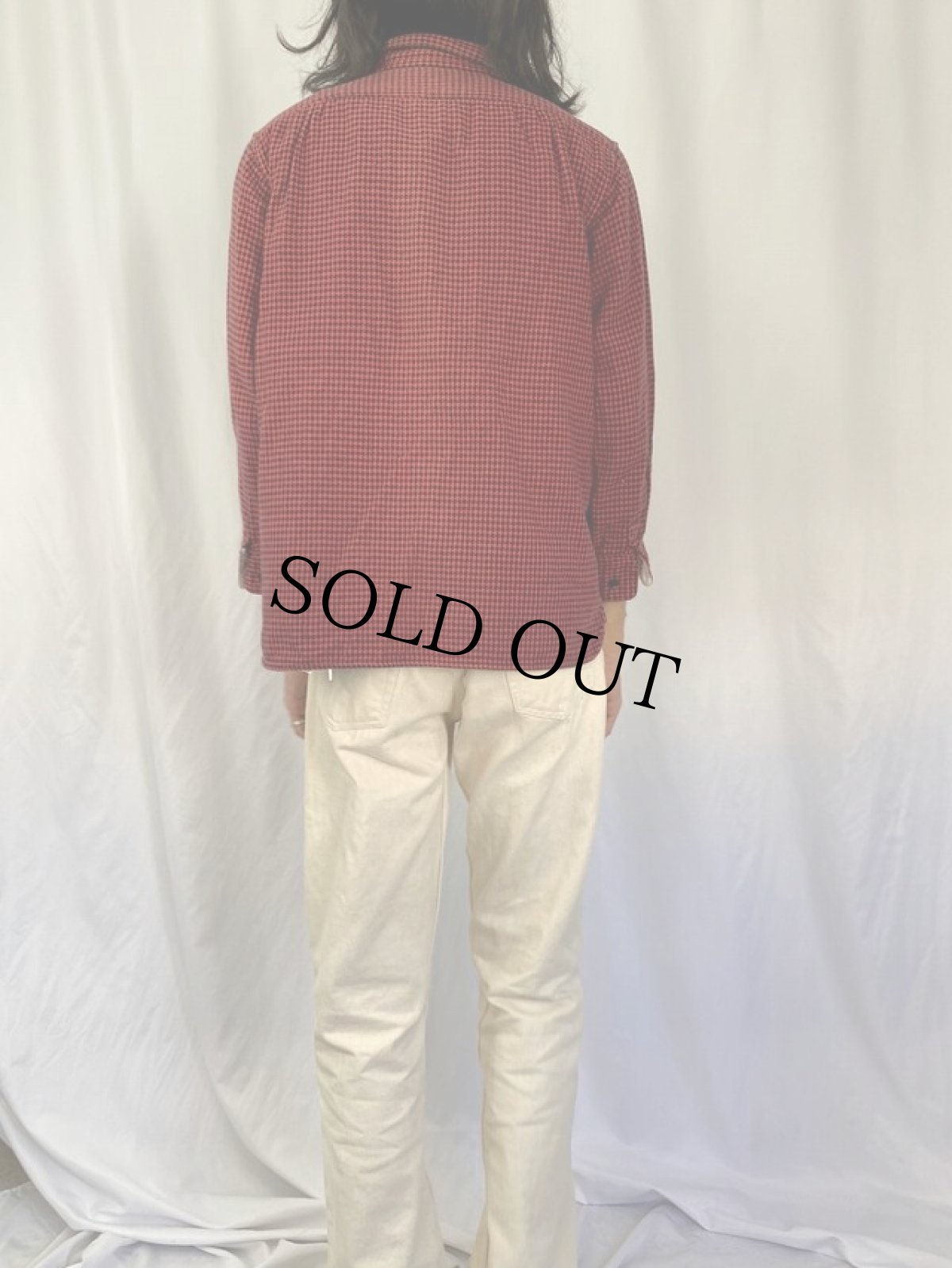 画像4: KAPITAL 千鳥格子柄 ヘビーネルシャツ M (4)