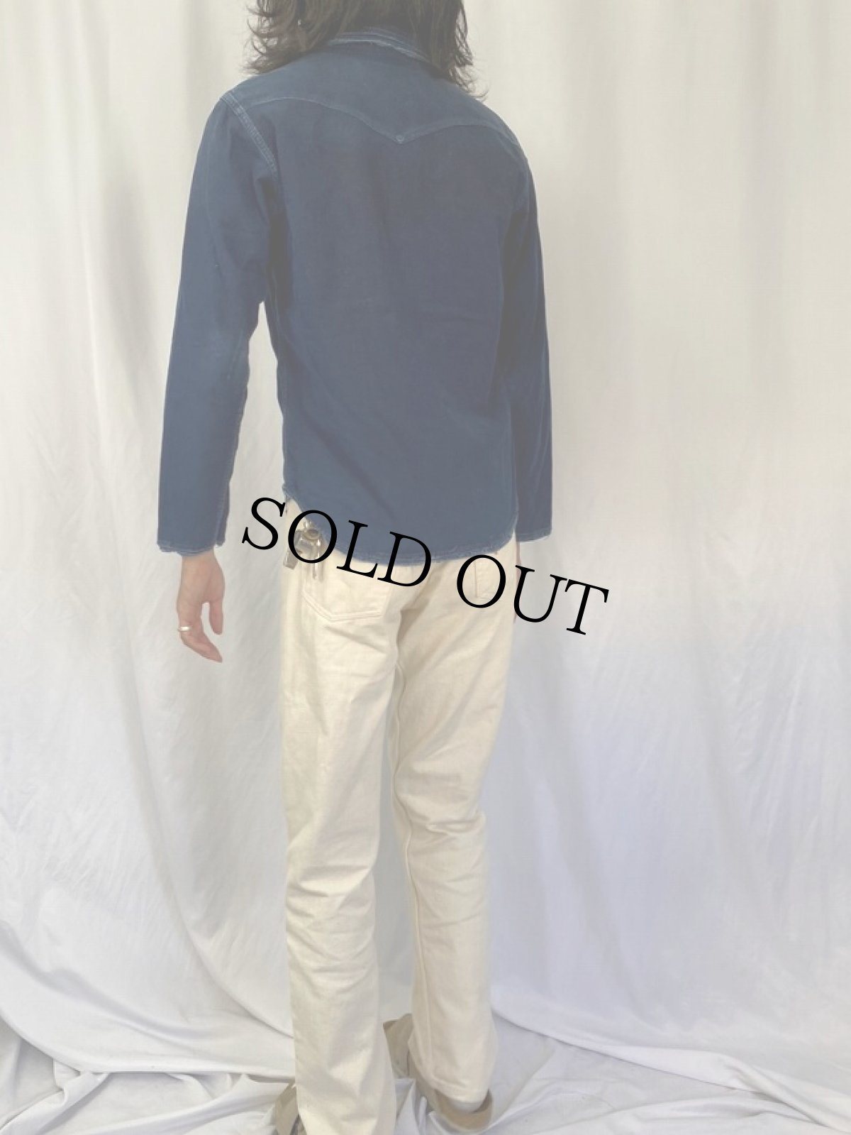 画像4: KAPITAL インディゴ ウエスタンシャツ M (4)