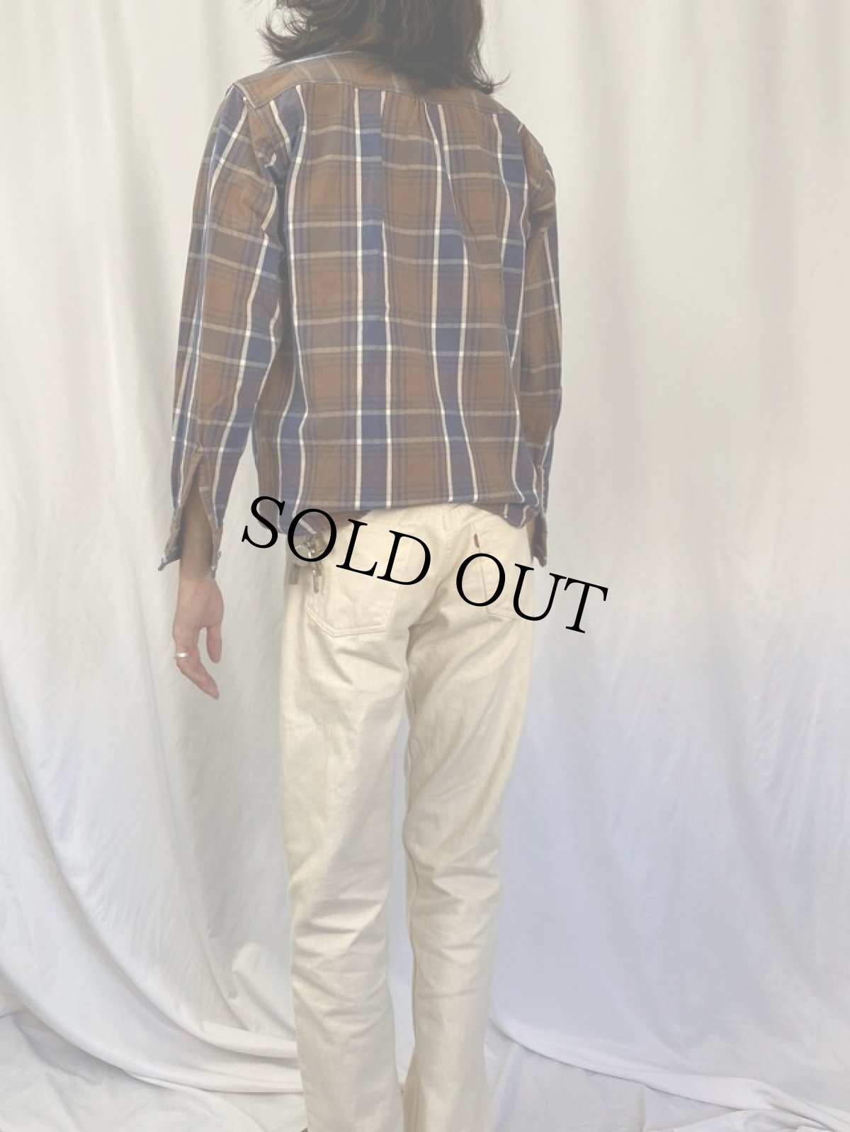 画像4: KAPITAL コンチョボタン ショールカラーヘビーネルシャツ M (4)