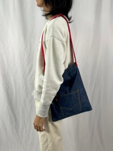 画像2: VINTAGE LEVI'S BIGE デニムトートバッグ (2)