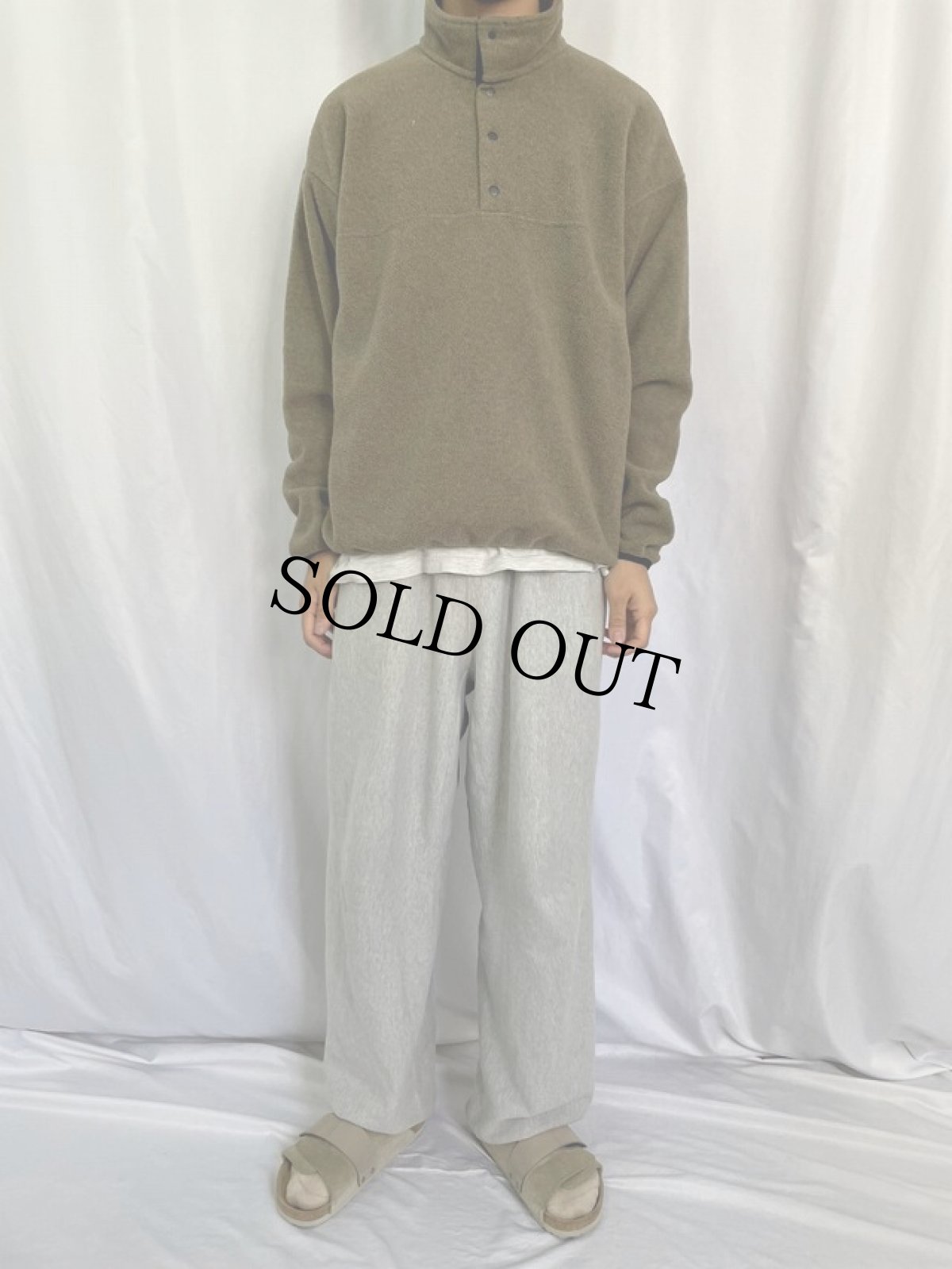 画像2: 80's〜 Patagonia デカタグ プルオーバーフリースジャケット L (2)