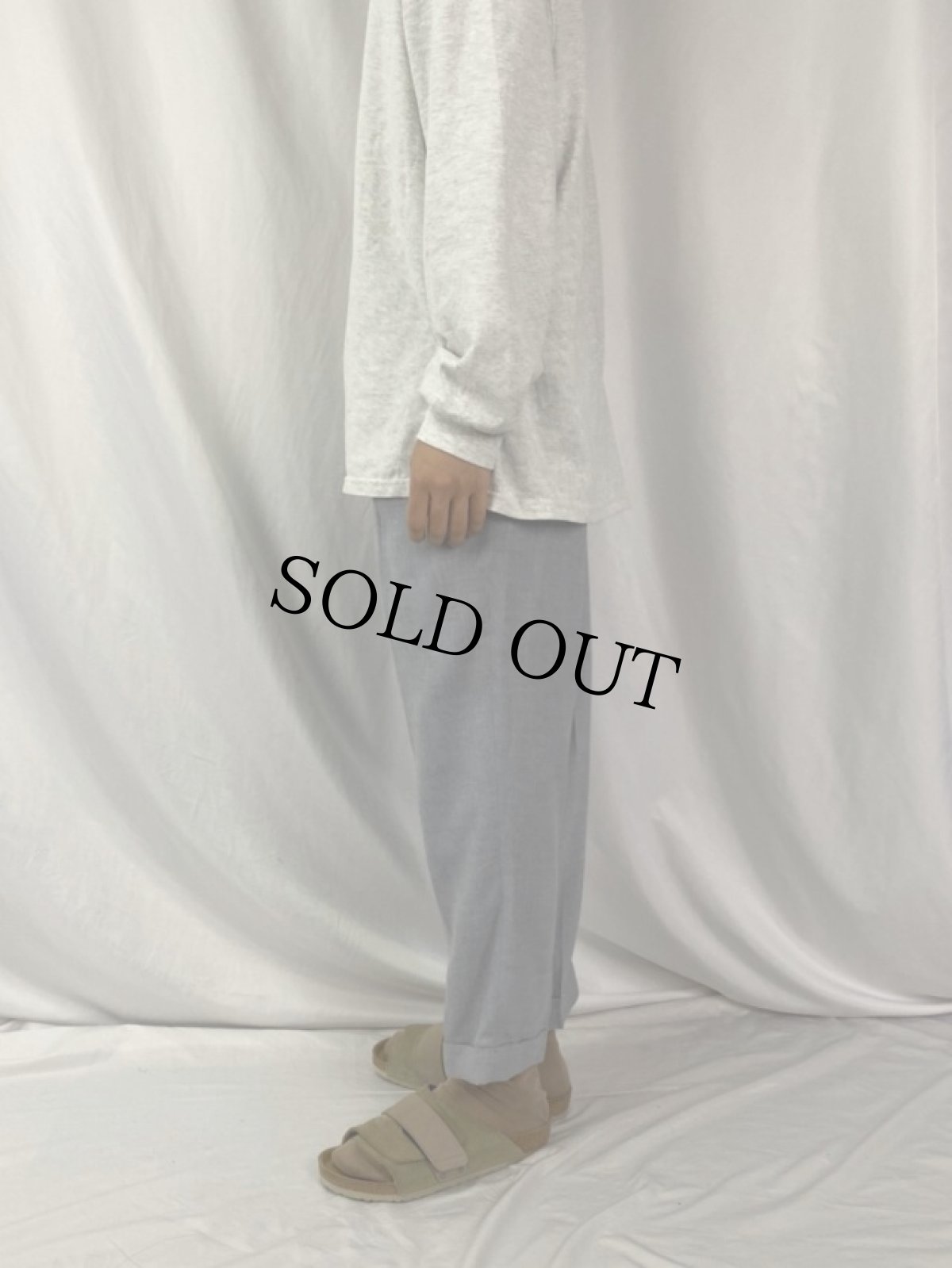 画像3: 60's 1タック レーヨンギャバジン スラックス W31 (3)