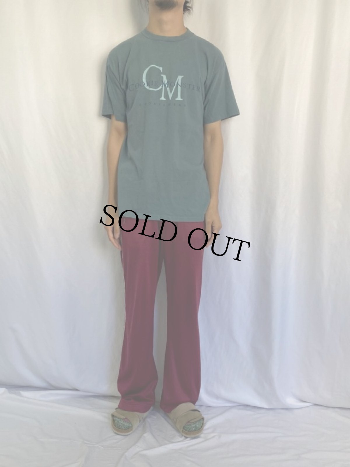 画像2: 90's COOKIE MONSTER USA製 "Calvin Klein"パロディTシャツ L (2)